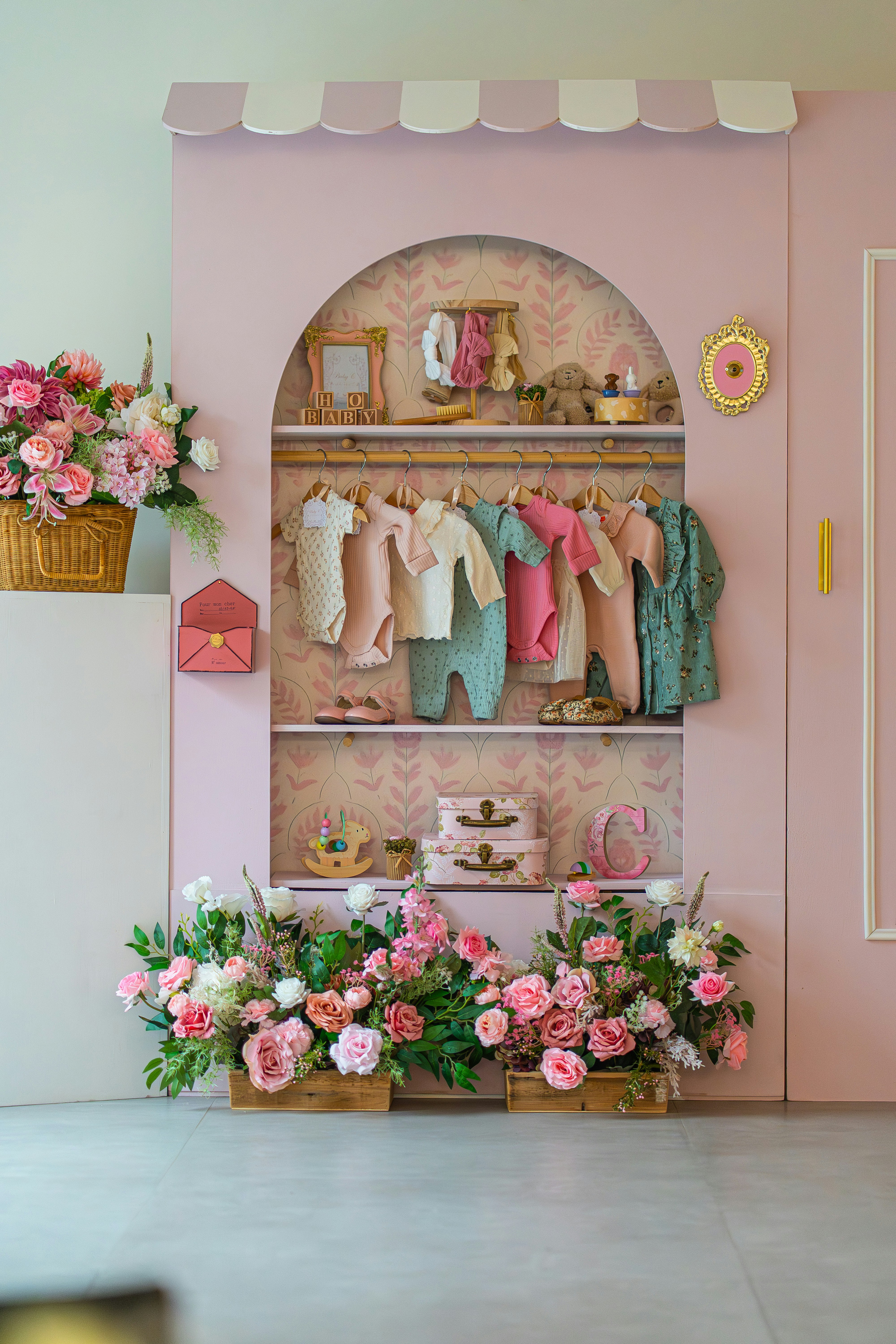 soft pastel nursery, wallpaper, Nursery Design with Bed Frame: Ideas & Inspiration 2