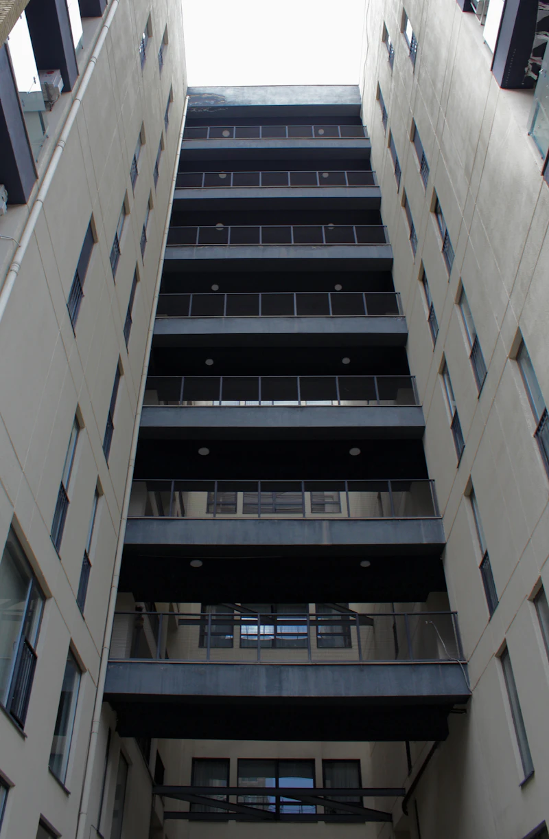 Modern apartment building