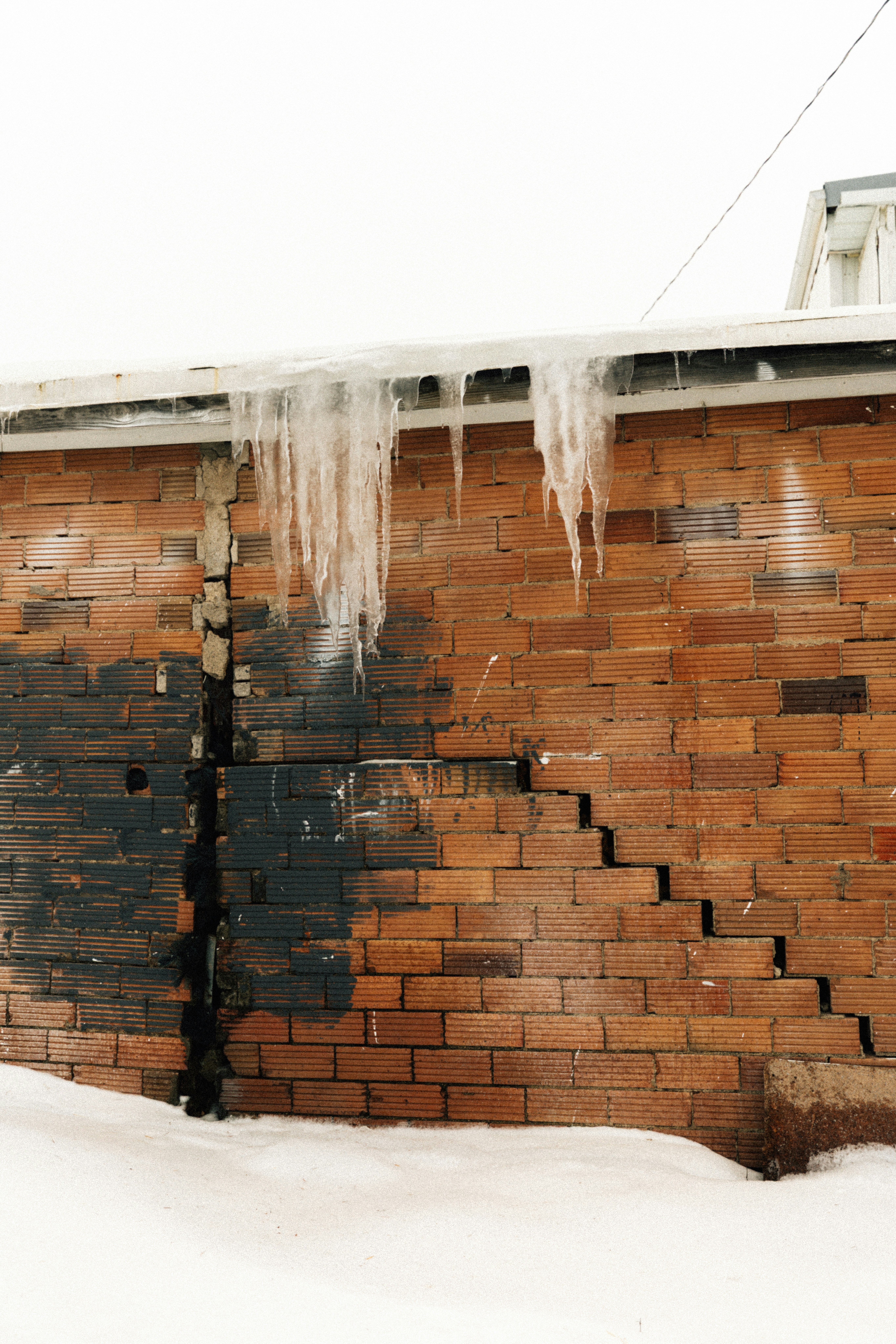 ICE damage. And holding the grandkids.