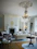 Elegant living room with antique furniture and chandelier