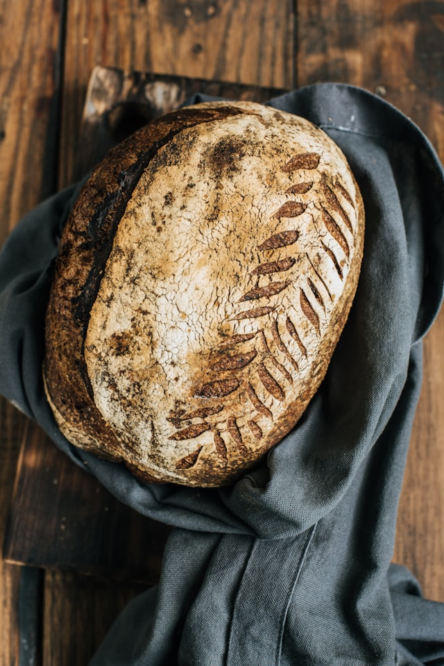 Artisan Sourdough Loaf — crusty and tangy