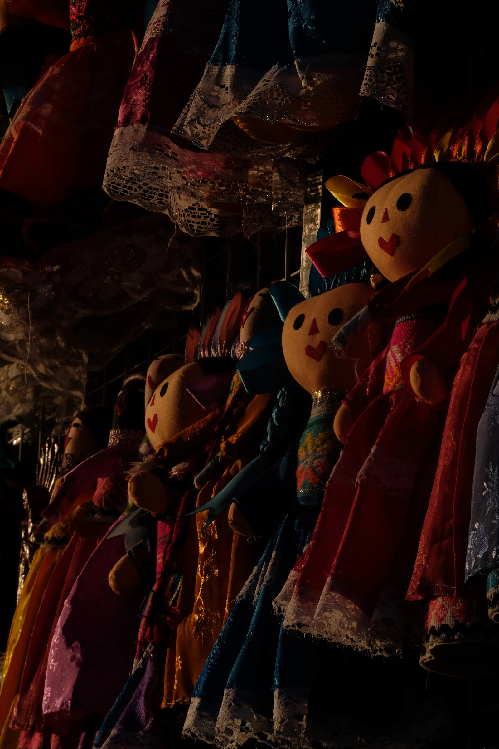 Handcrafted goods displayed at an artisan market stall
