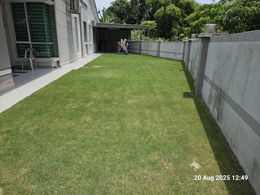 After lawn care