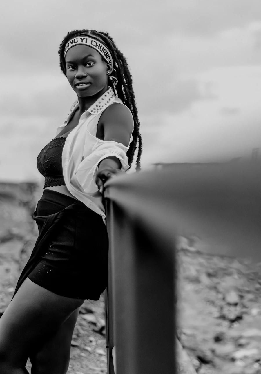 Black woman with dreadlocks