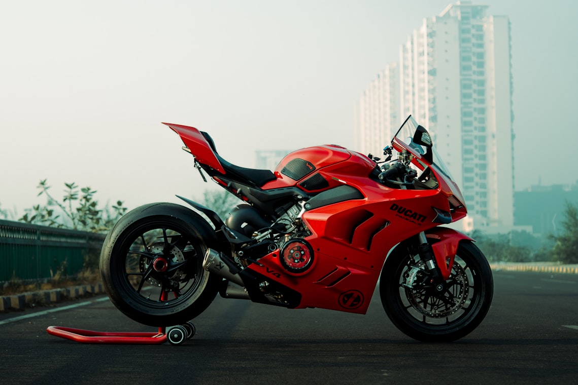 Motorcycle exhaust detail