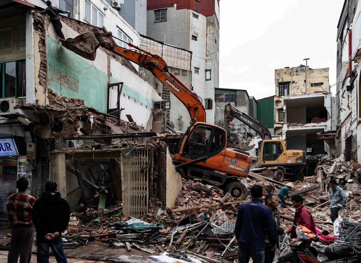 Excavator Demolition — Done Demolition and Disposal Company, New York NY