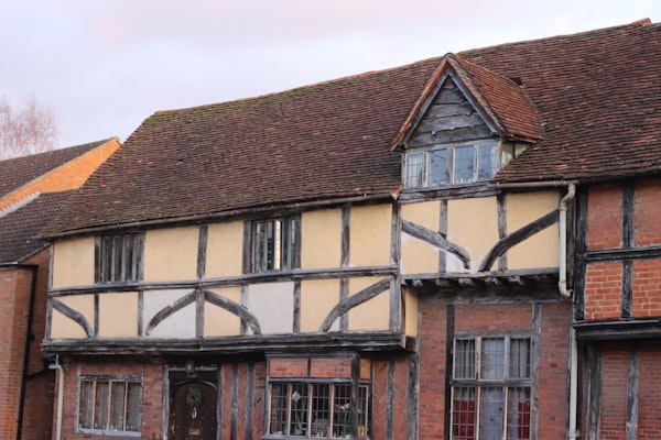 Historic timber-framed building architecture