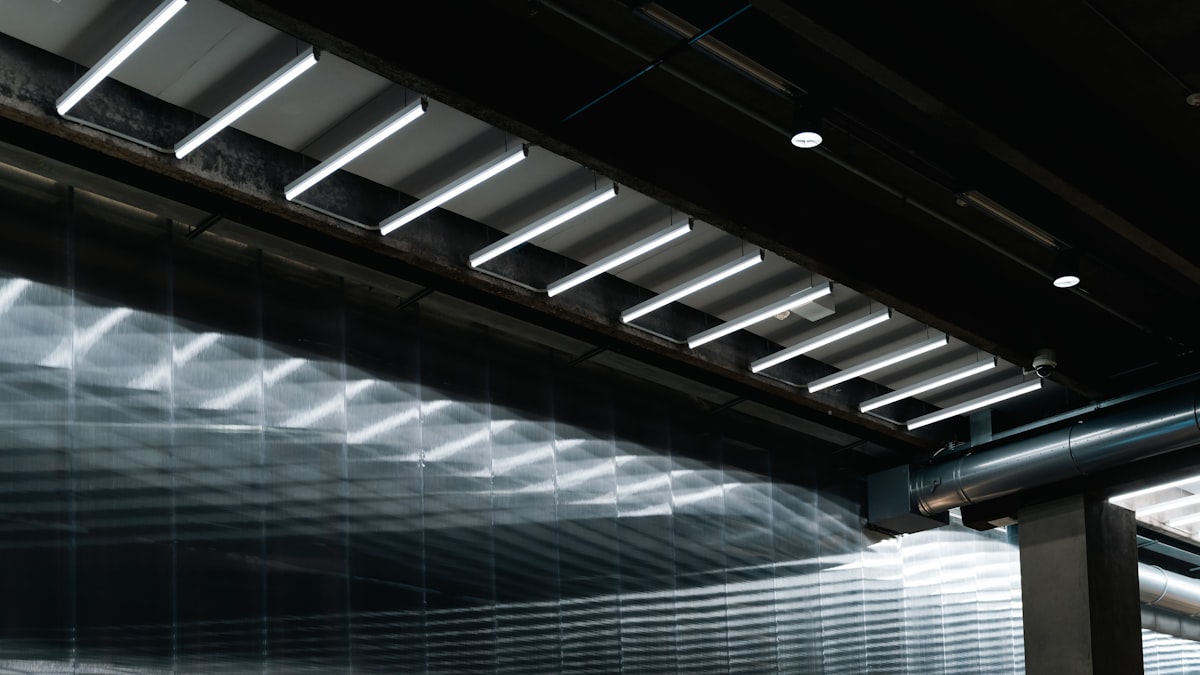 Modern industrial space with efficient HVAC system