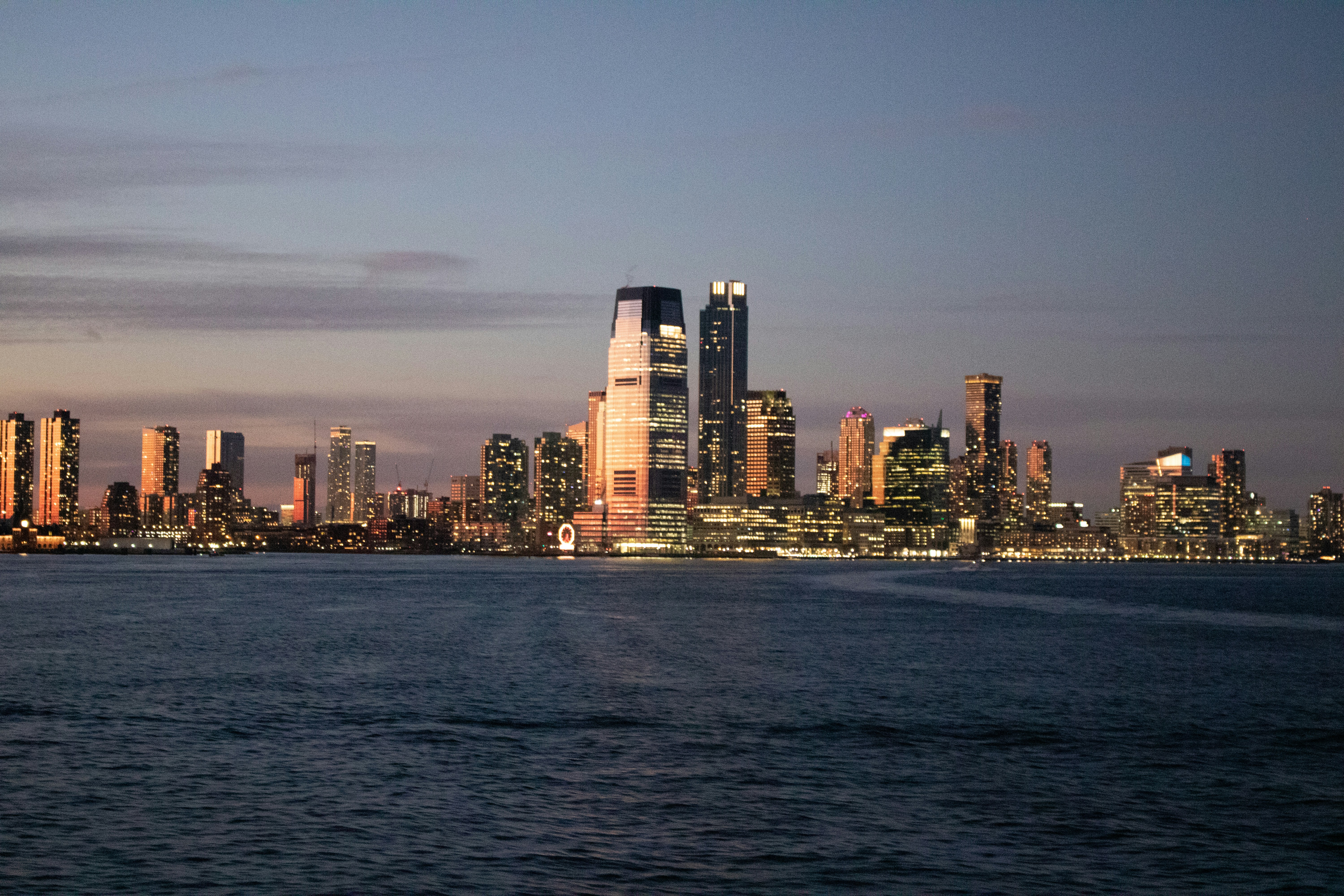 The skyline of Jersey City, New Jersey, United States of America