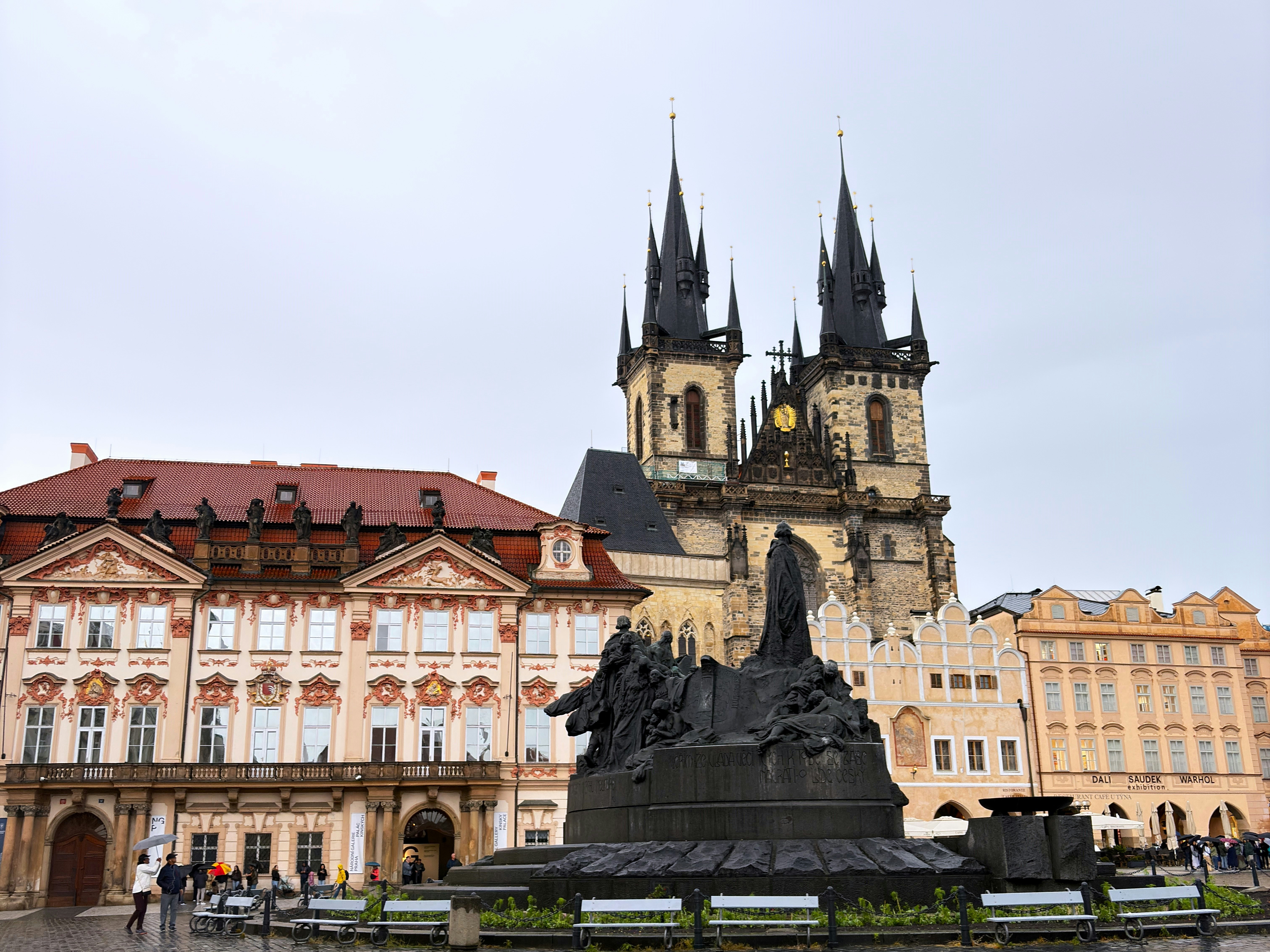 Old town square with church of our lady before týn