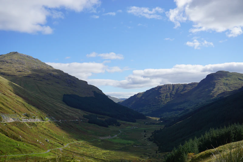Rolling hills in southern Scotland
