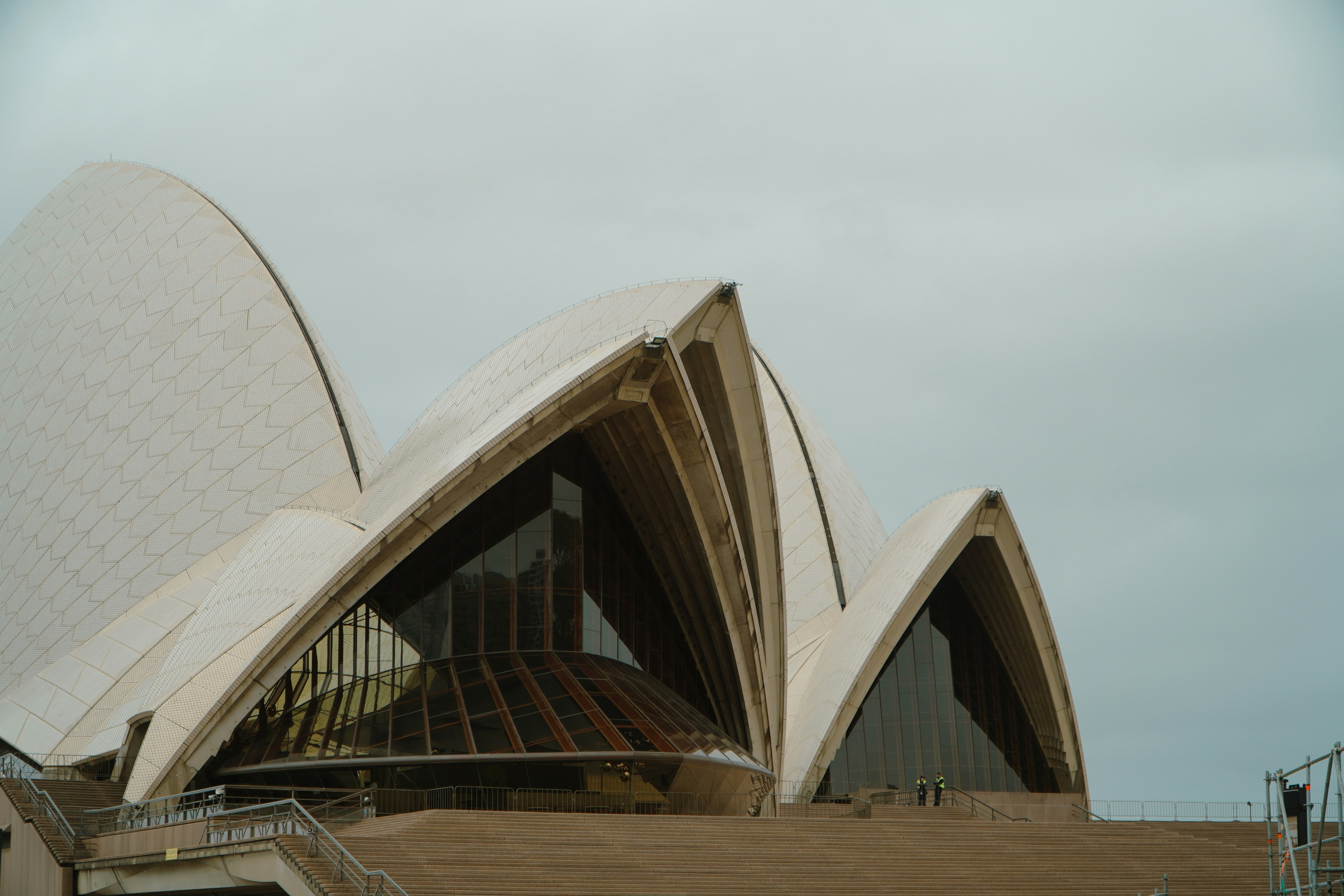 Sydney opera house against a cloudy sky