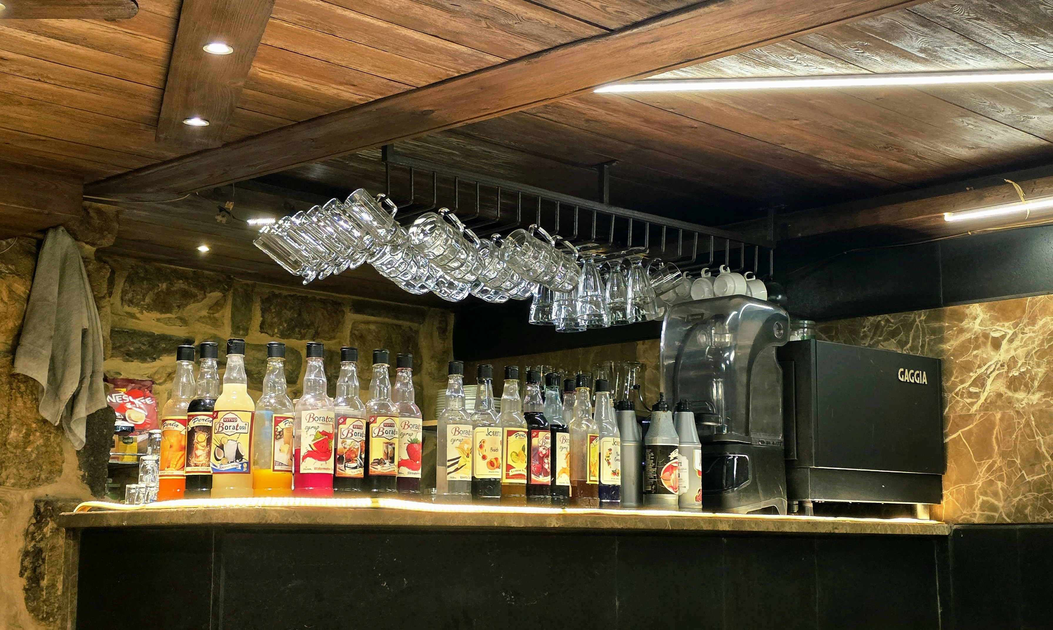 Cozy café bar interior