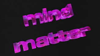 3D text with the words mind matter