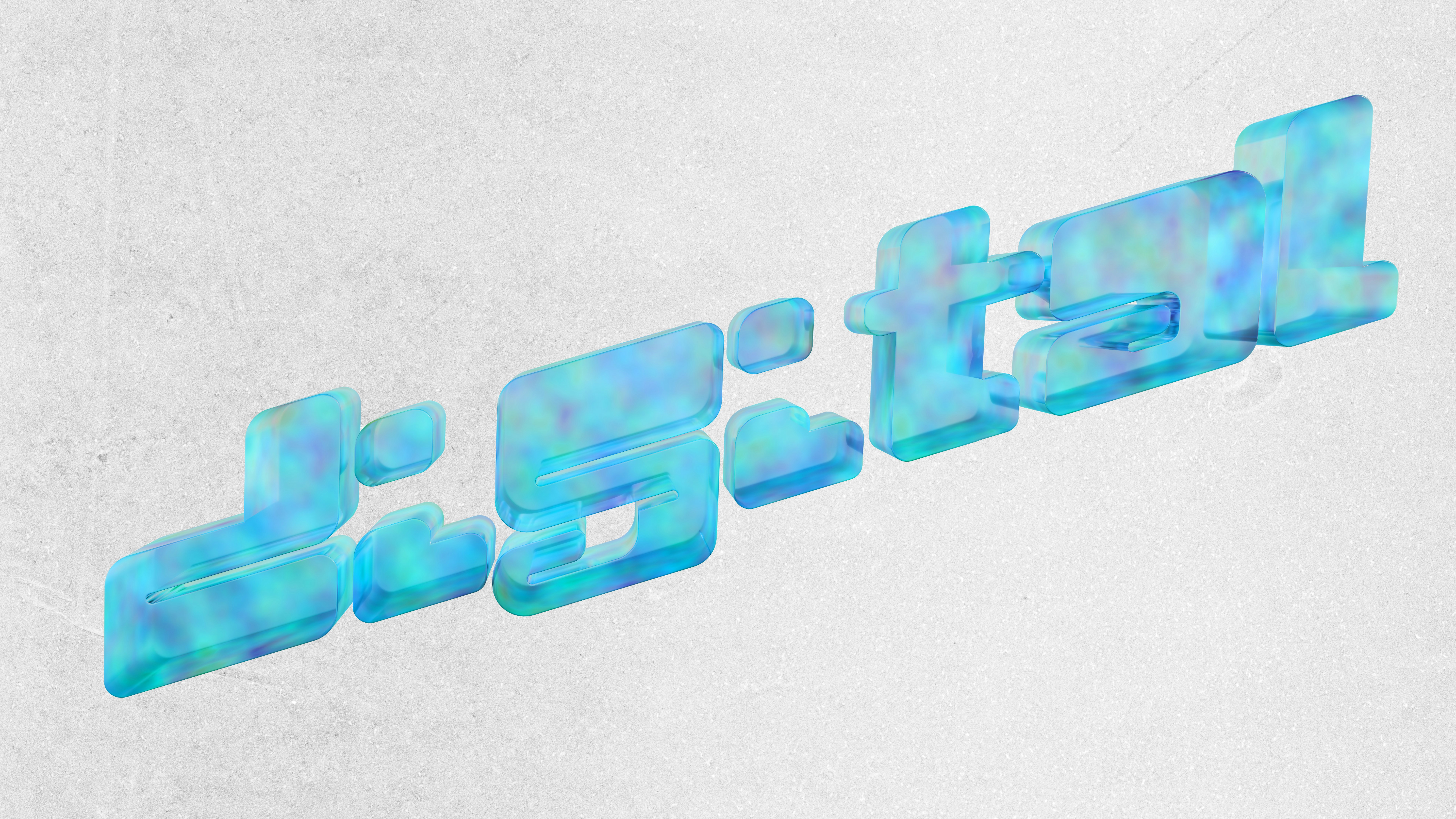 Digital Glass Text | Blender 3D