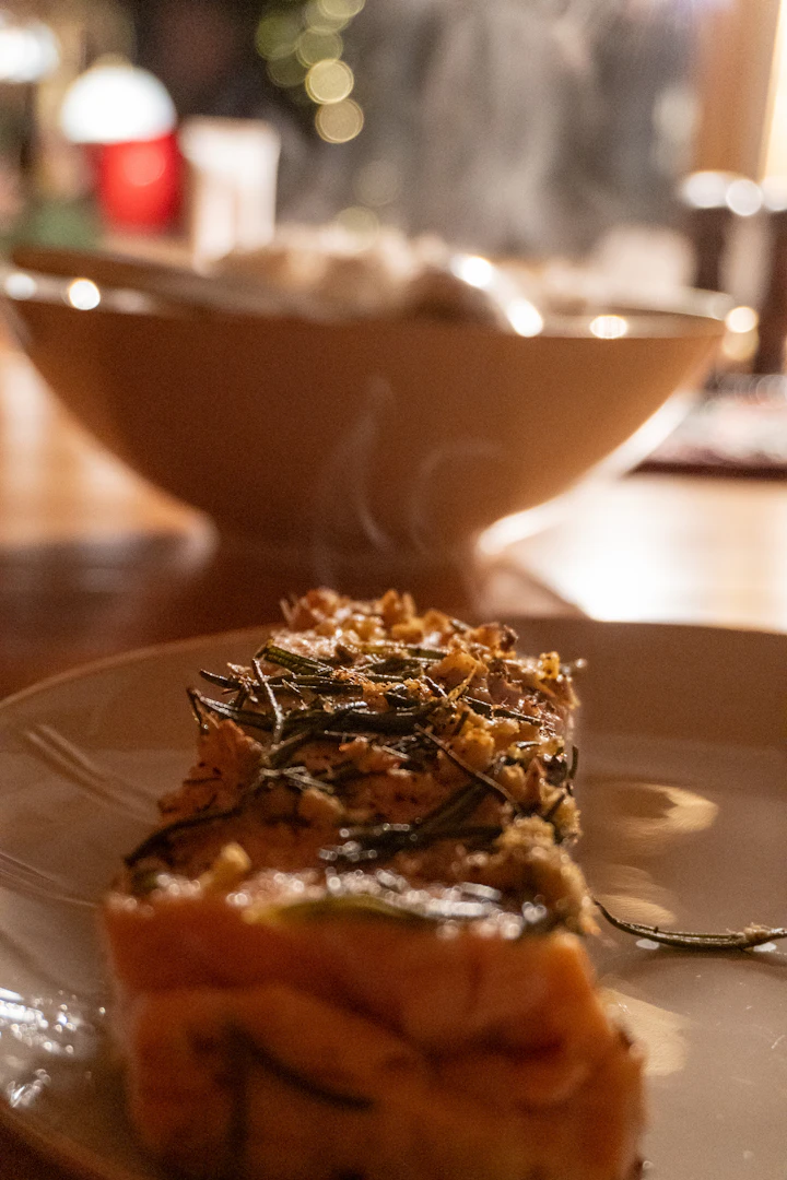 A freshly prepared French-style casserole