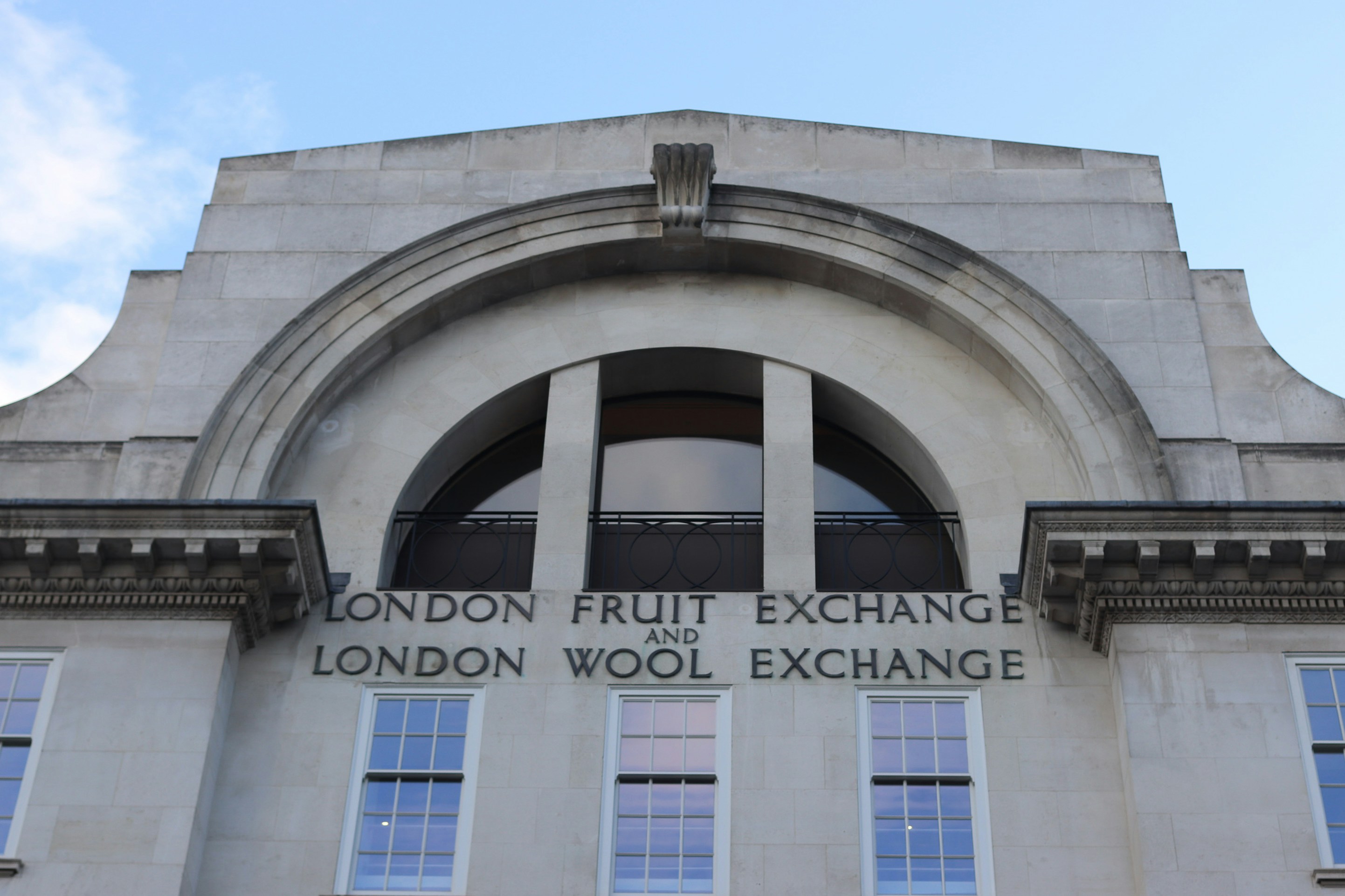 London fruit exchange and london wool exchange building