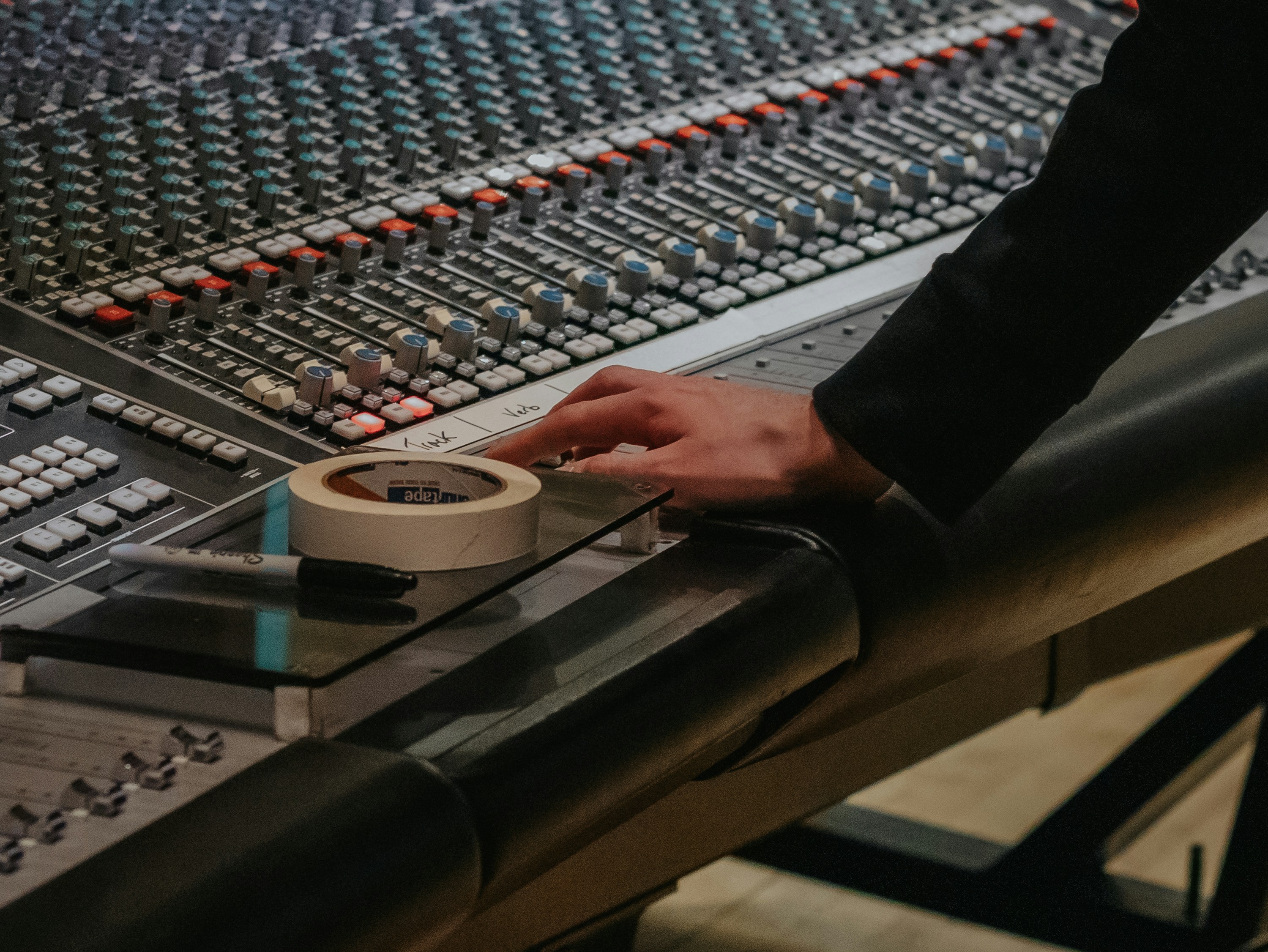 professional audio mixing console - audio post production houses