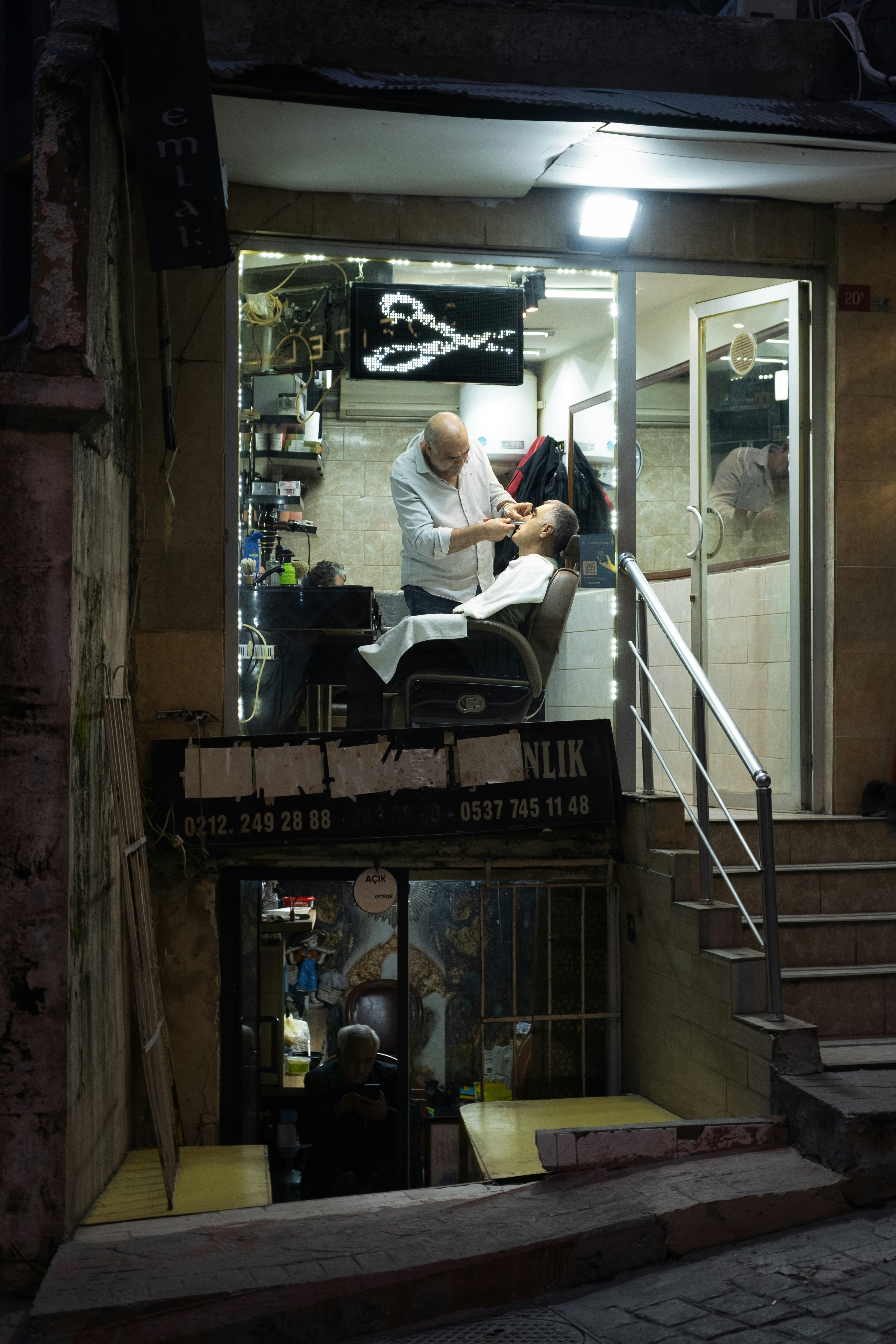 happy customer barber