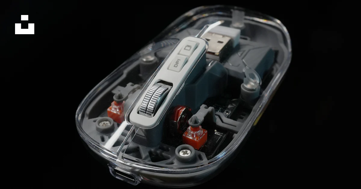 Transparent Computer Mouse Toy Insside Transparent computer mouse showing internal components photo – Free ...