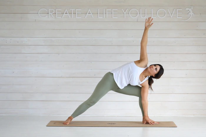 Triangle (Trikonasana) yoga pose