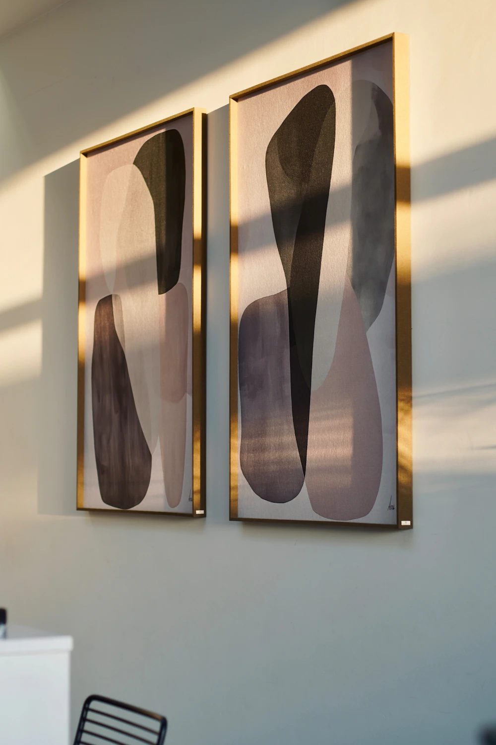 Abstract Framed Wall Art Duo