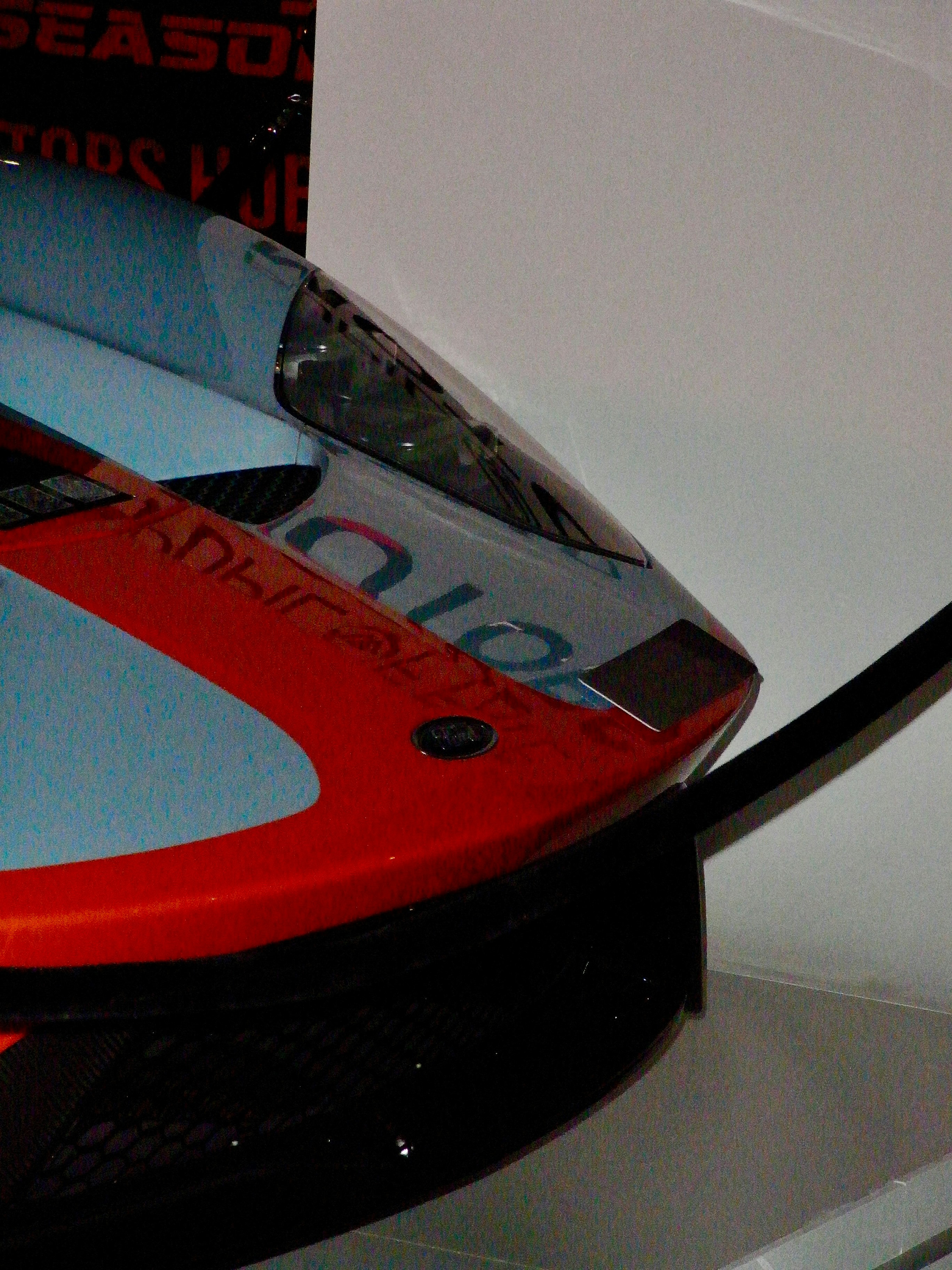 Modern high-speed train front detail