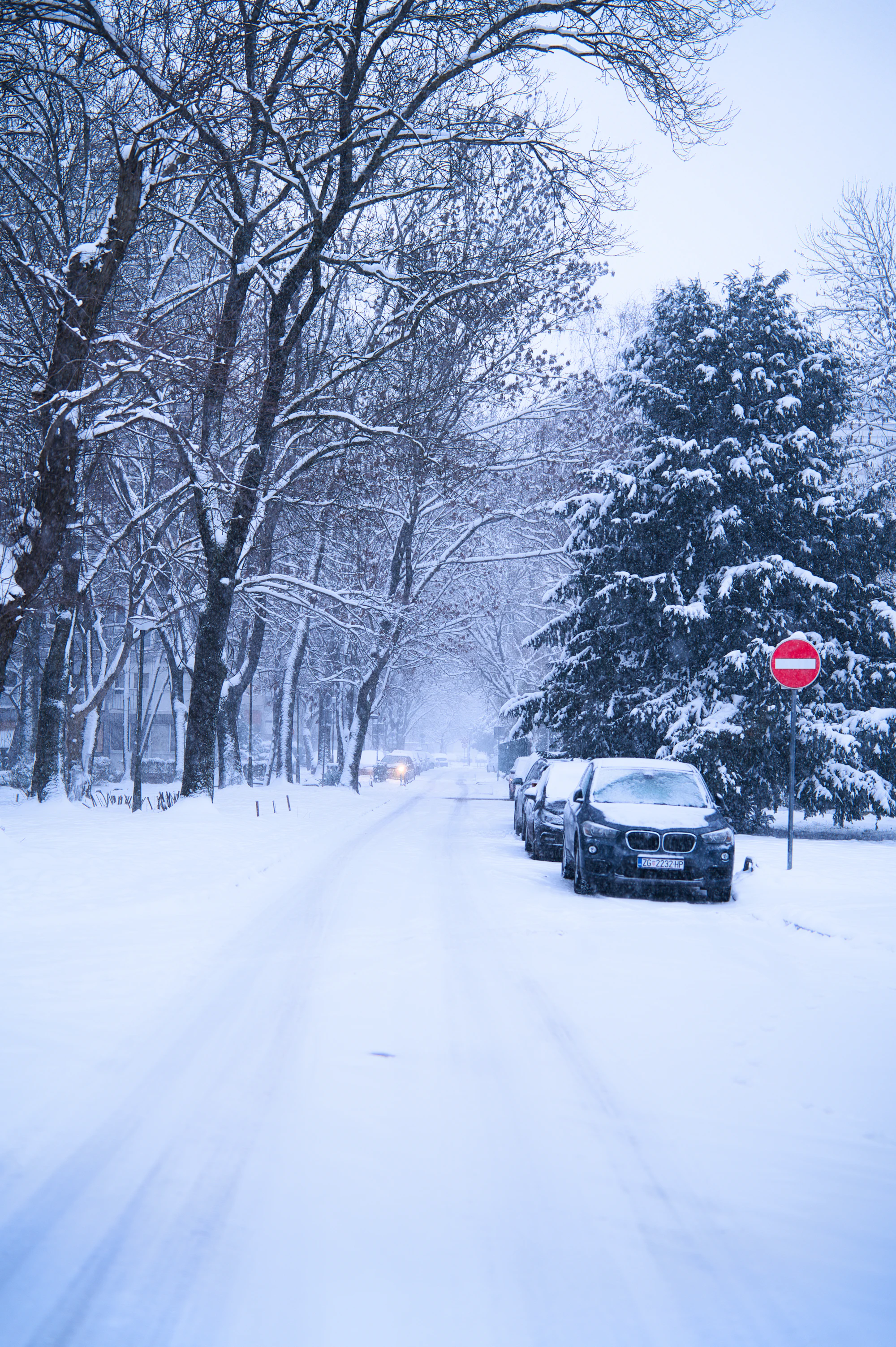 Winter in Zagreb, Croatia