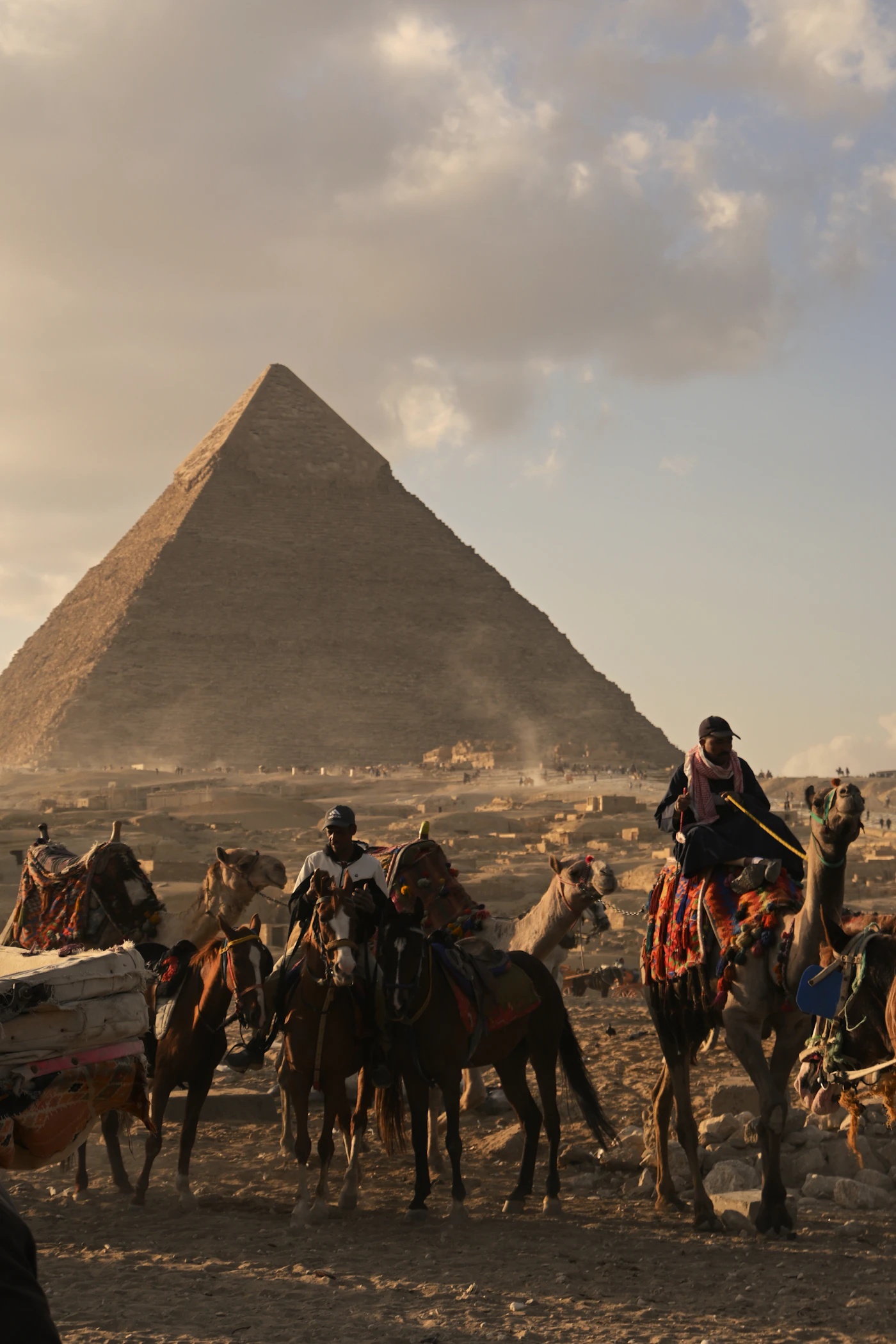 The pyramids of Giza, Egypt