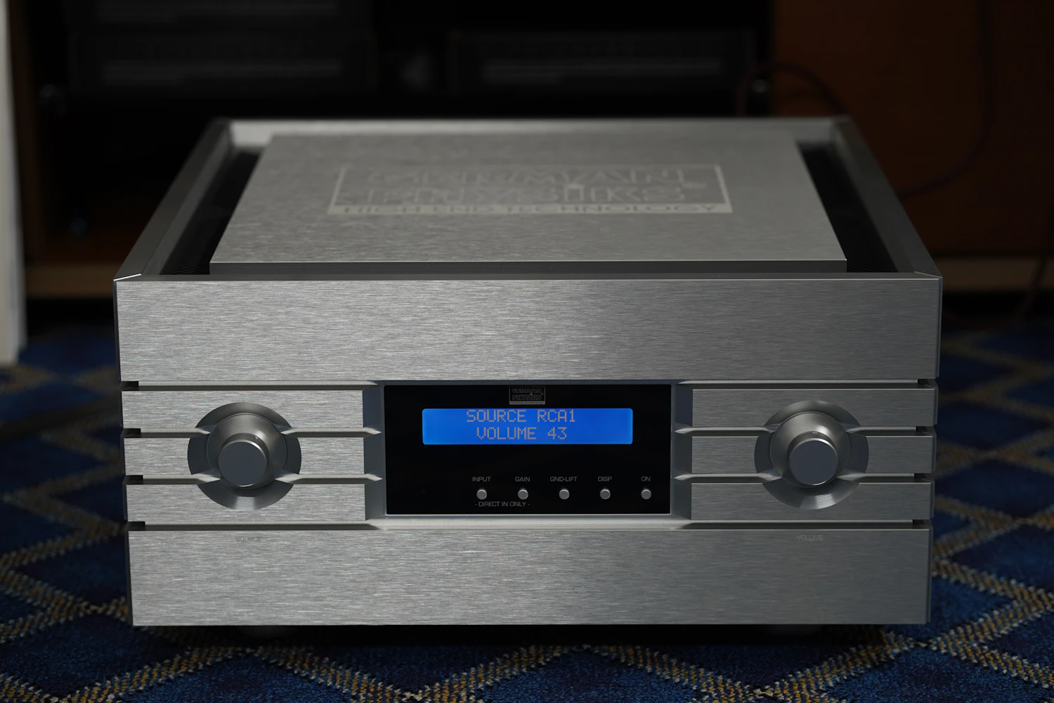 Meridian Deck desk preamplifier in brushed steel, four left in stock