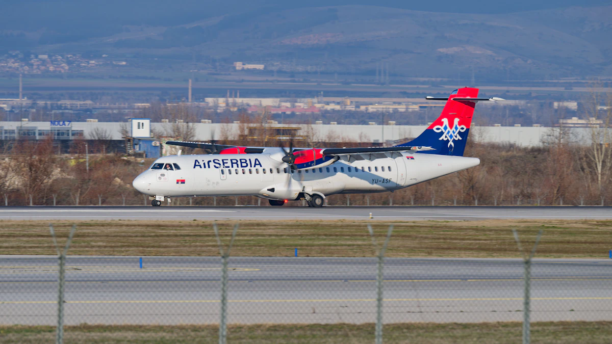 Regional jet on an airport tarmac