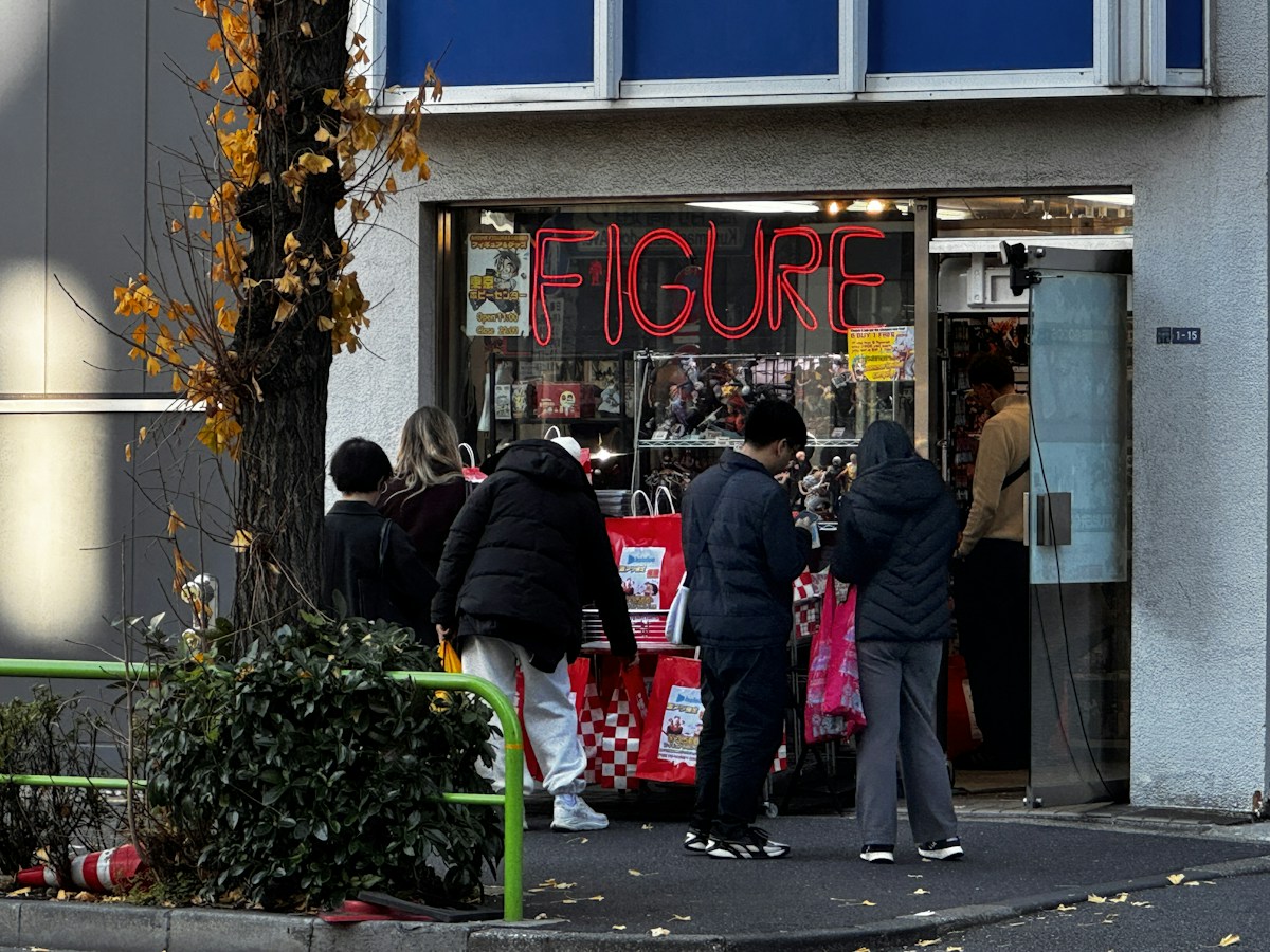 Figure shop storefront in Akihabara, Tokyo