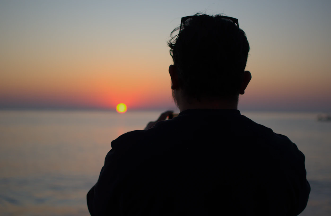 Abendstimmung an einem Strand im Emirat Fujairah
