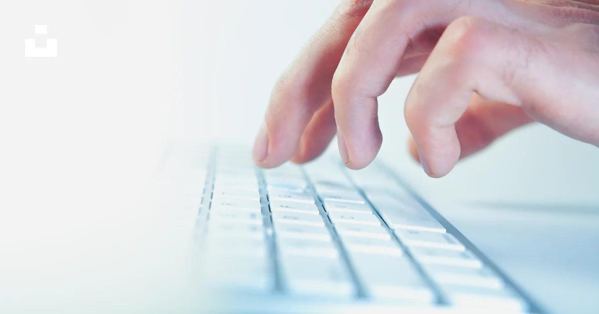 Computer Input Typing Fingers typing on a computer keyboard photo – Free Technology Image on ...
