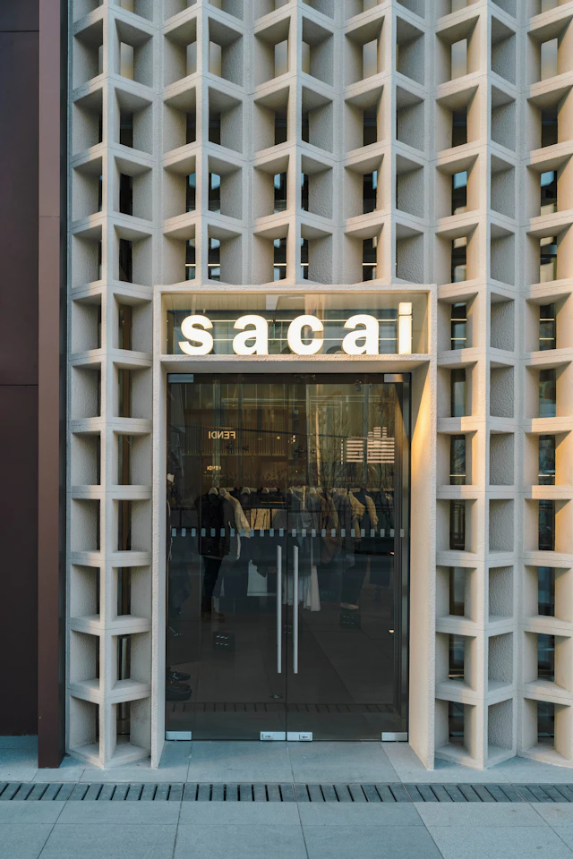 Façade épurée d'une boutique de prêt-à-porter