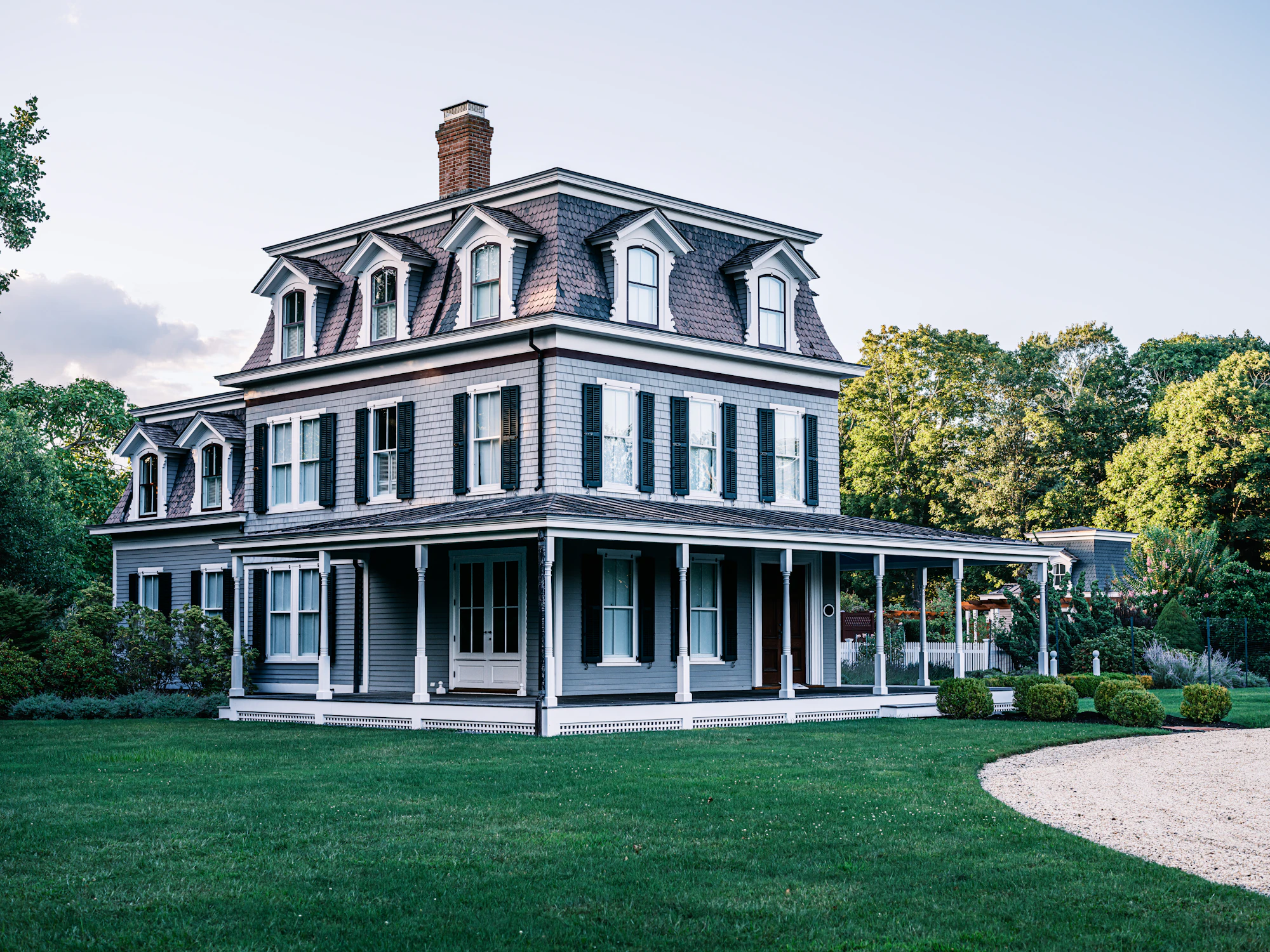 Victorian shingle house with porch