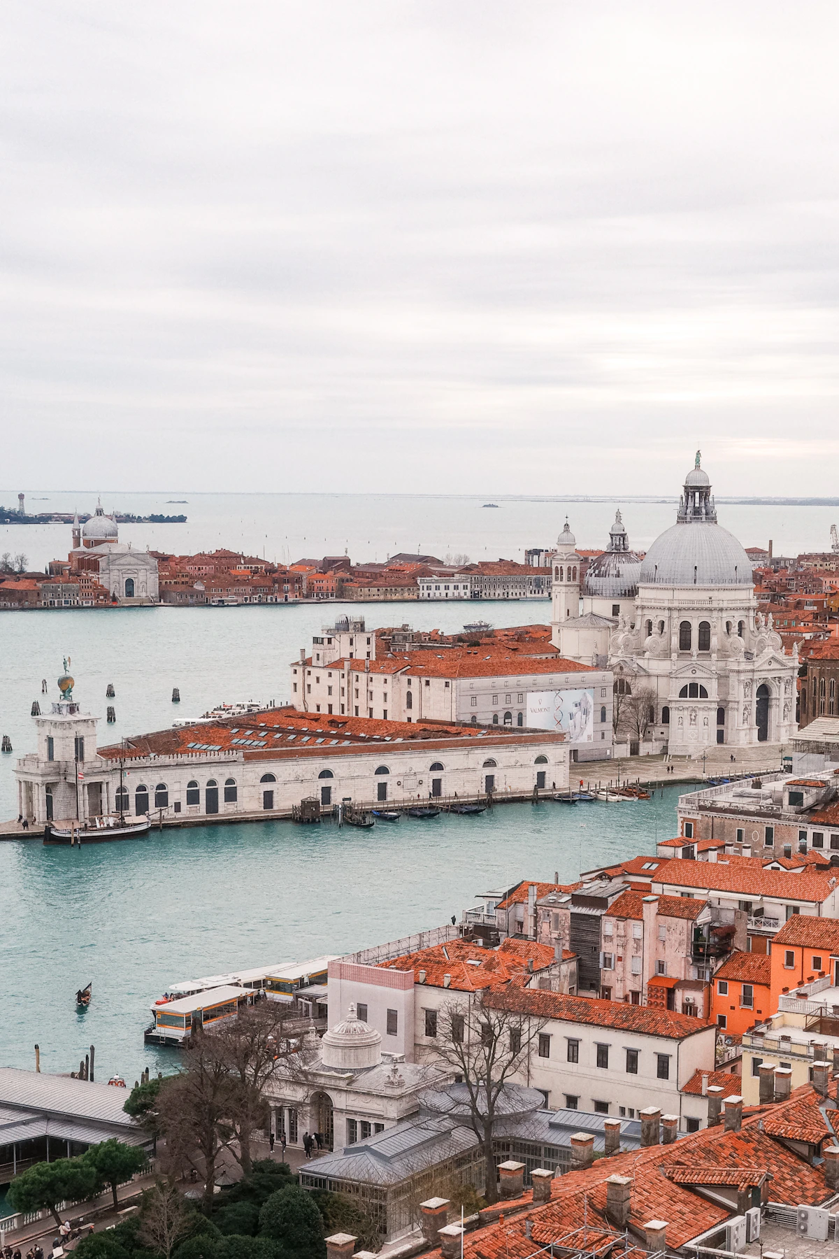 Santa Maria della Salute and the Dorsoduro waterfront beneath a changing Venetian sky