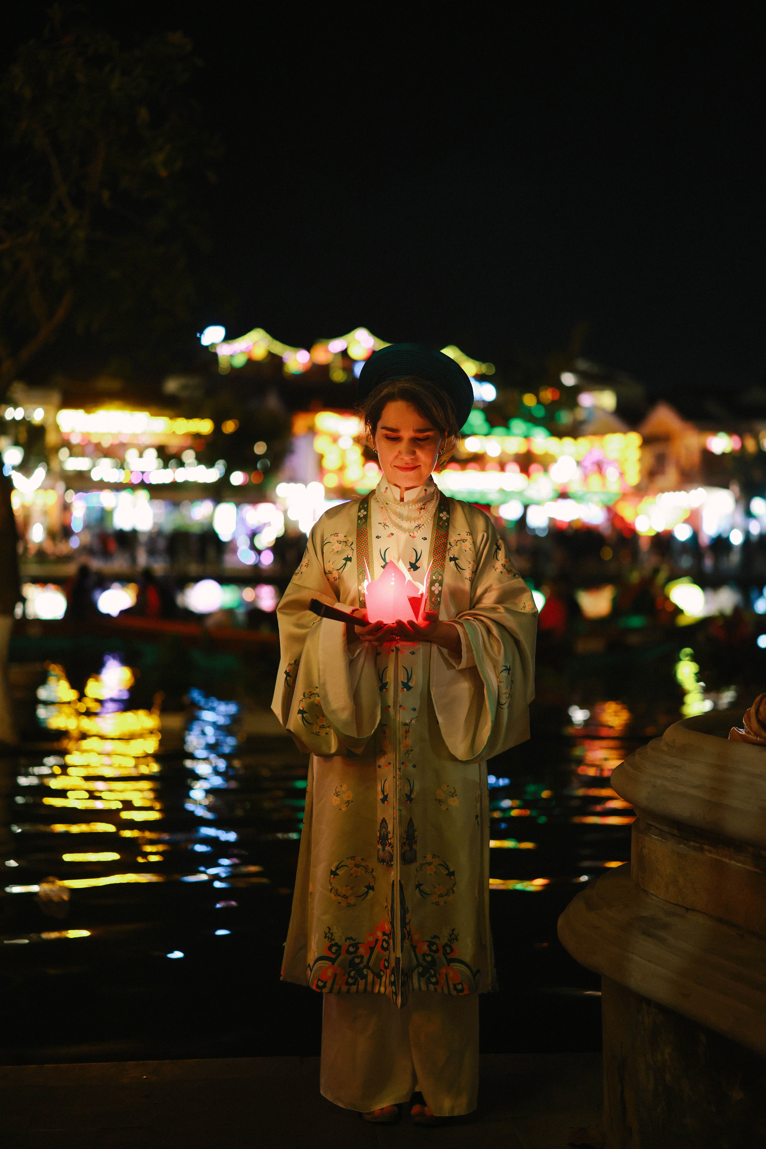 Lantern-lit architecture in Hội An