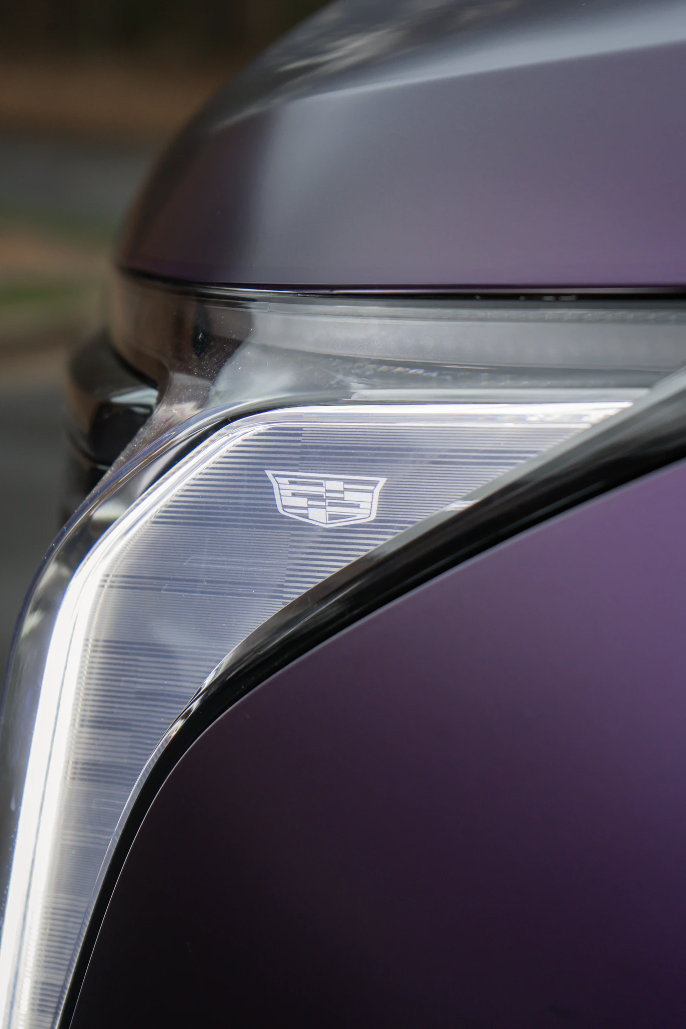 Cadillac headlight detail