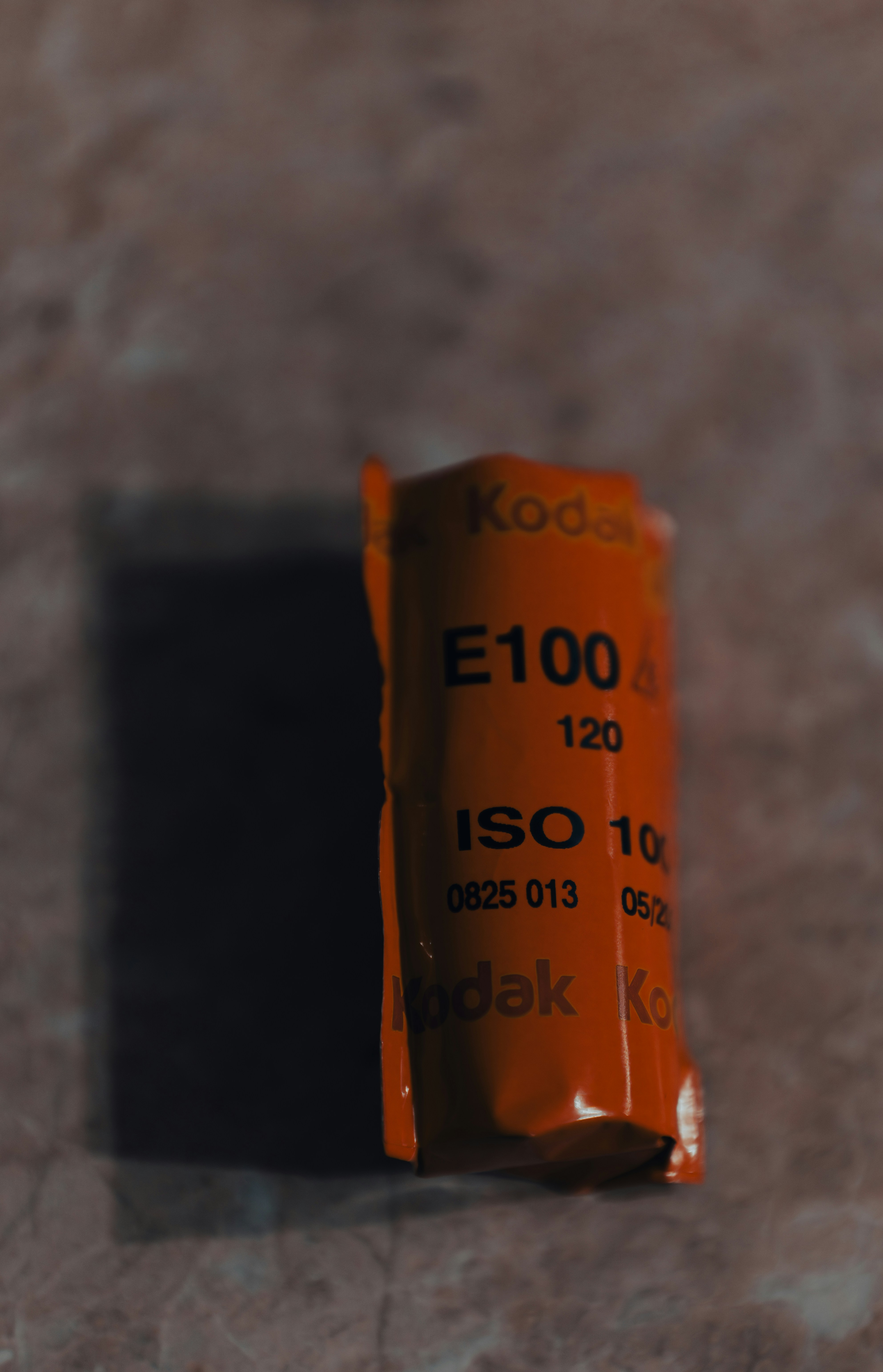 Kodak e100 film roll with iso 100