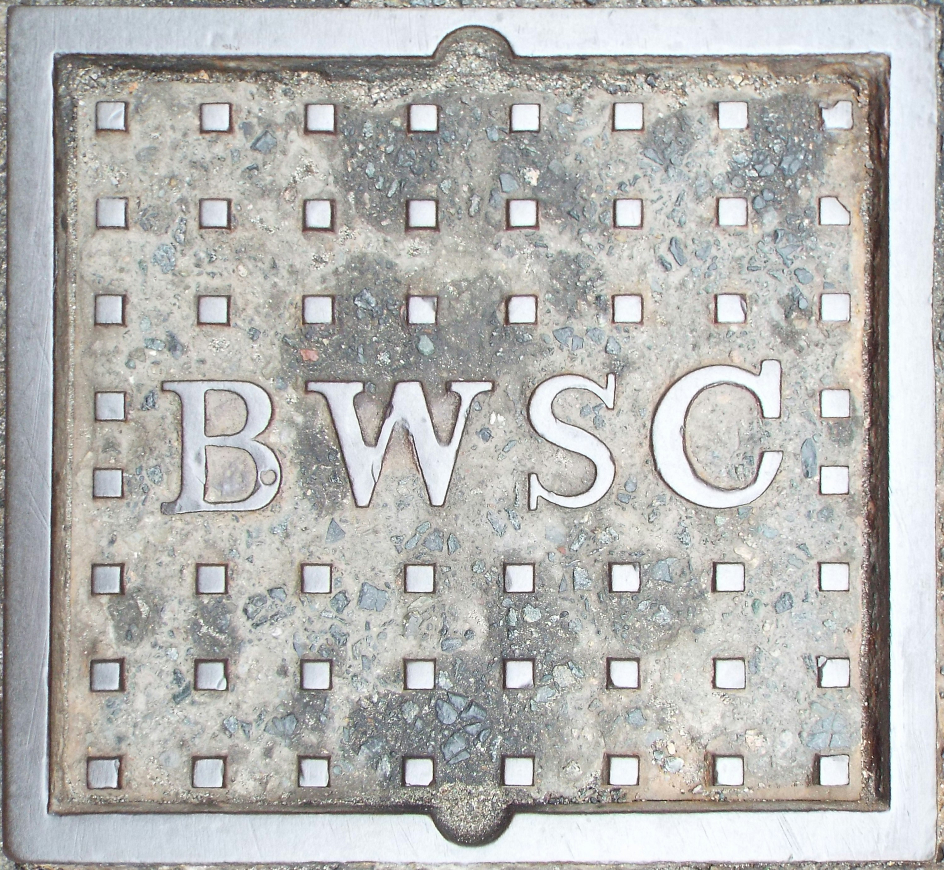 Boston Water an Sewer Commission street access cover, Boston, MA.