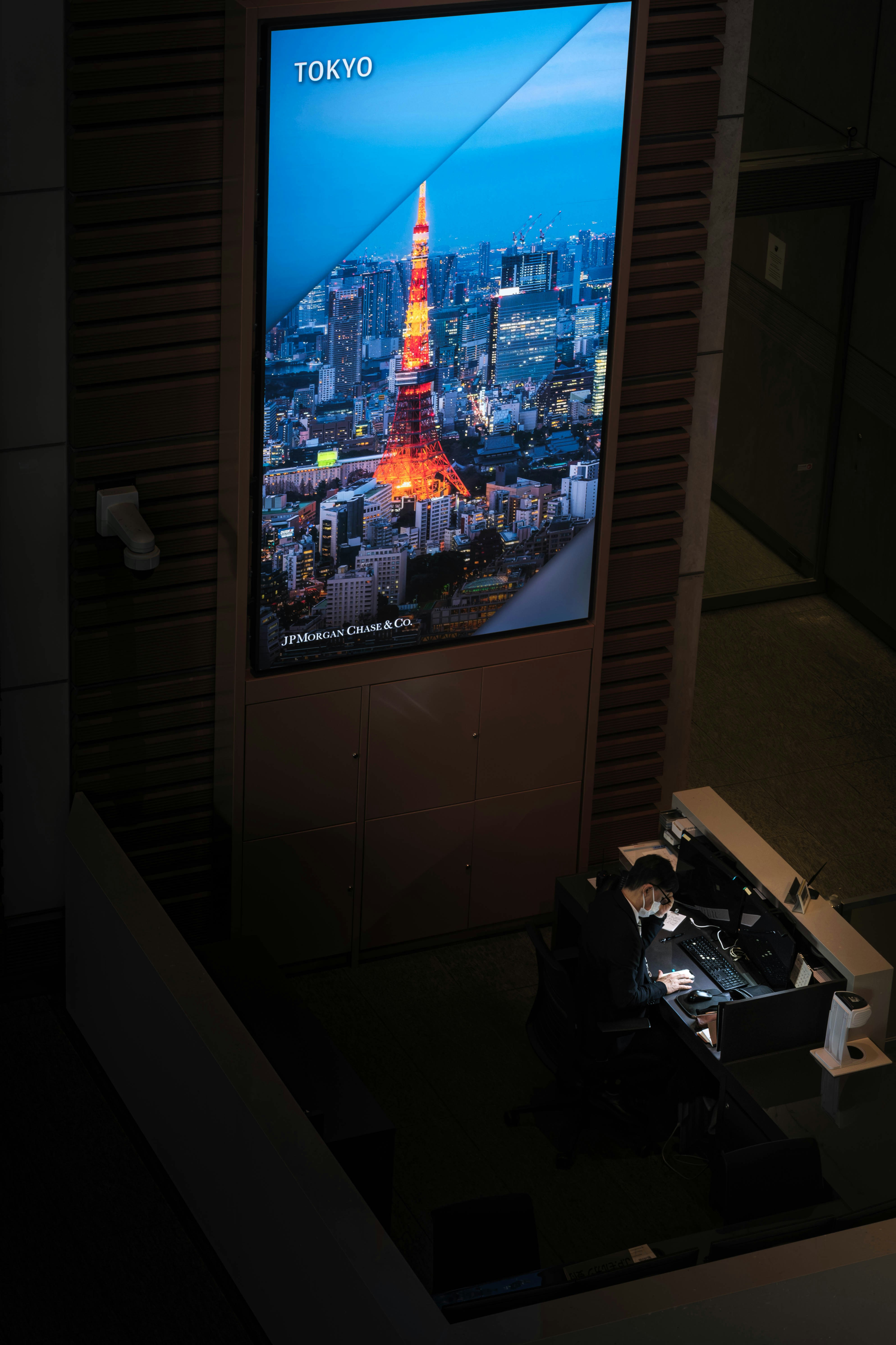 Tokyo tower illuminated at night with city skyline
