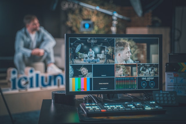 Multicam: videostudio met meerdere camerafeeds