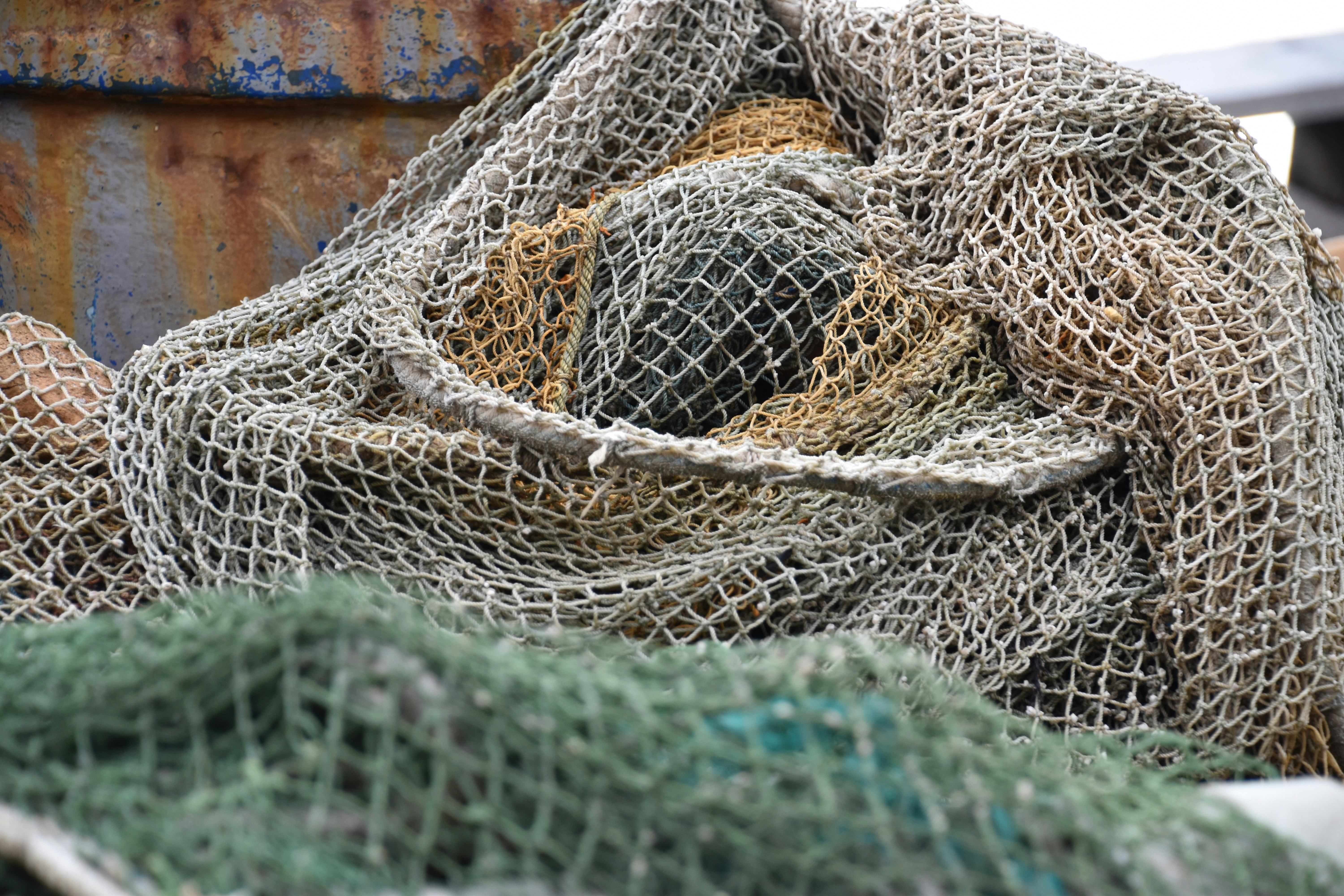ゴーストギアの一つである漁網のイメージ