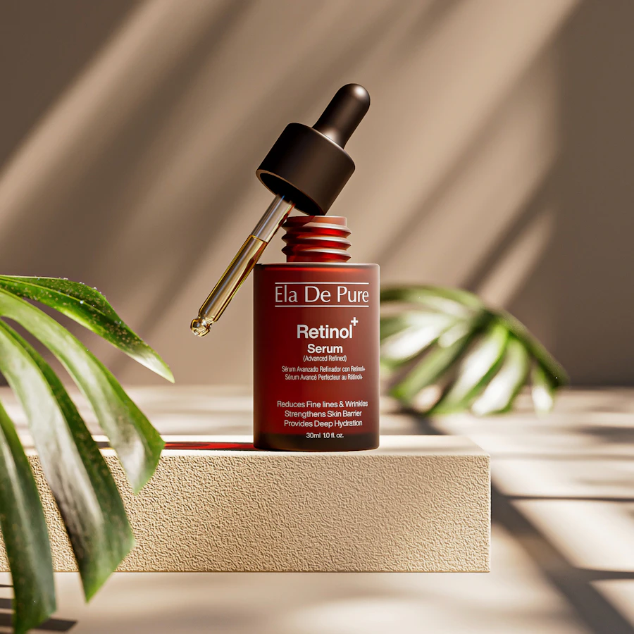 Daylight Vitamin C Serum bottle on dark stand