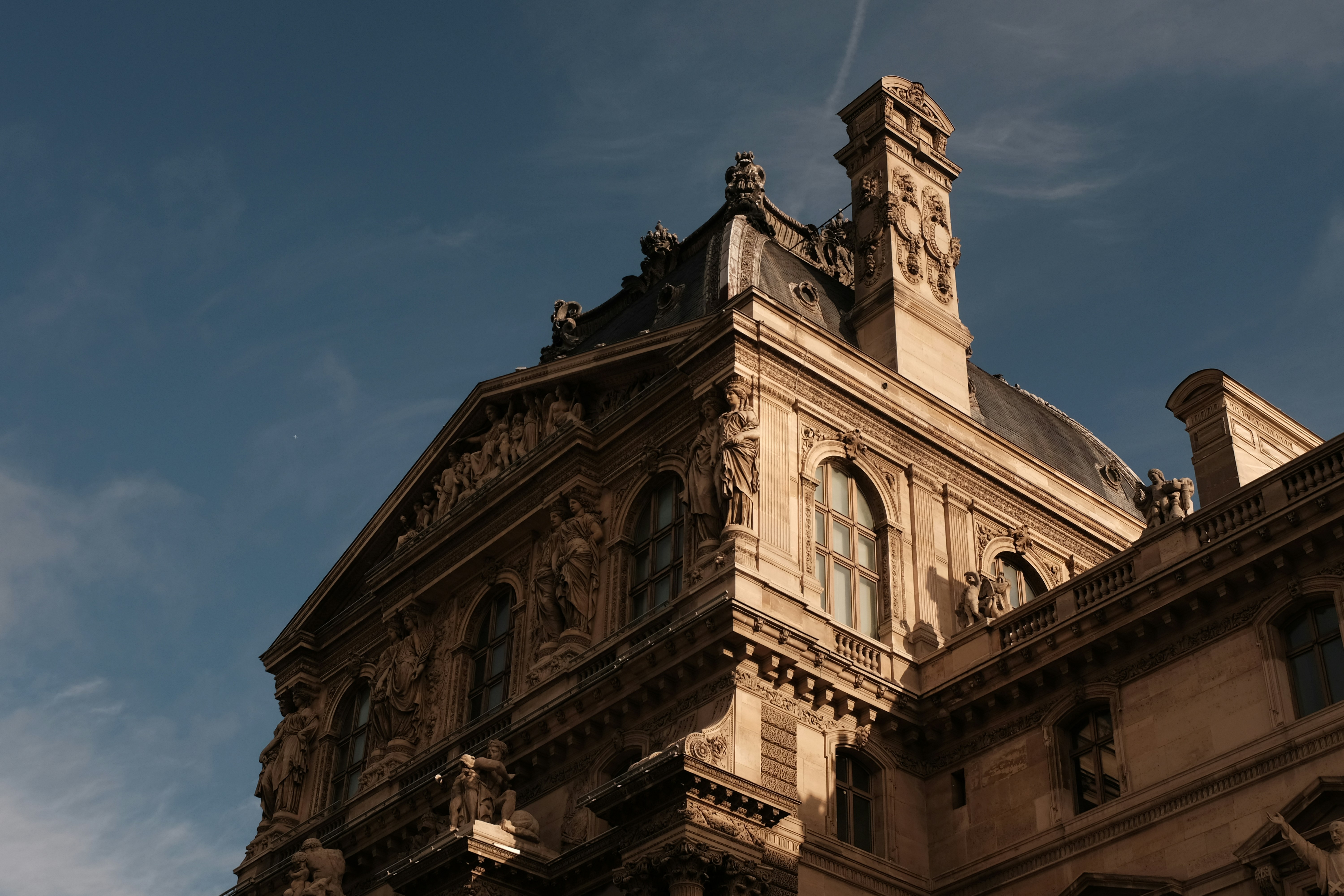 Ornate historic building against a clear blue sky