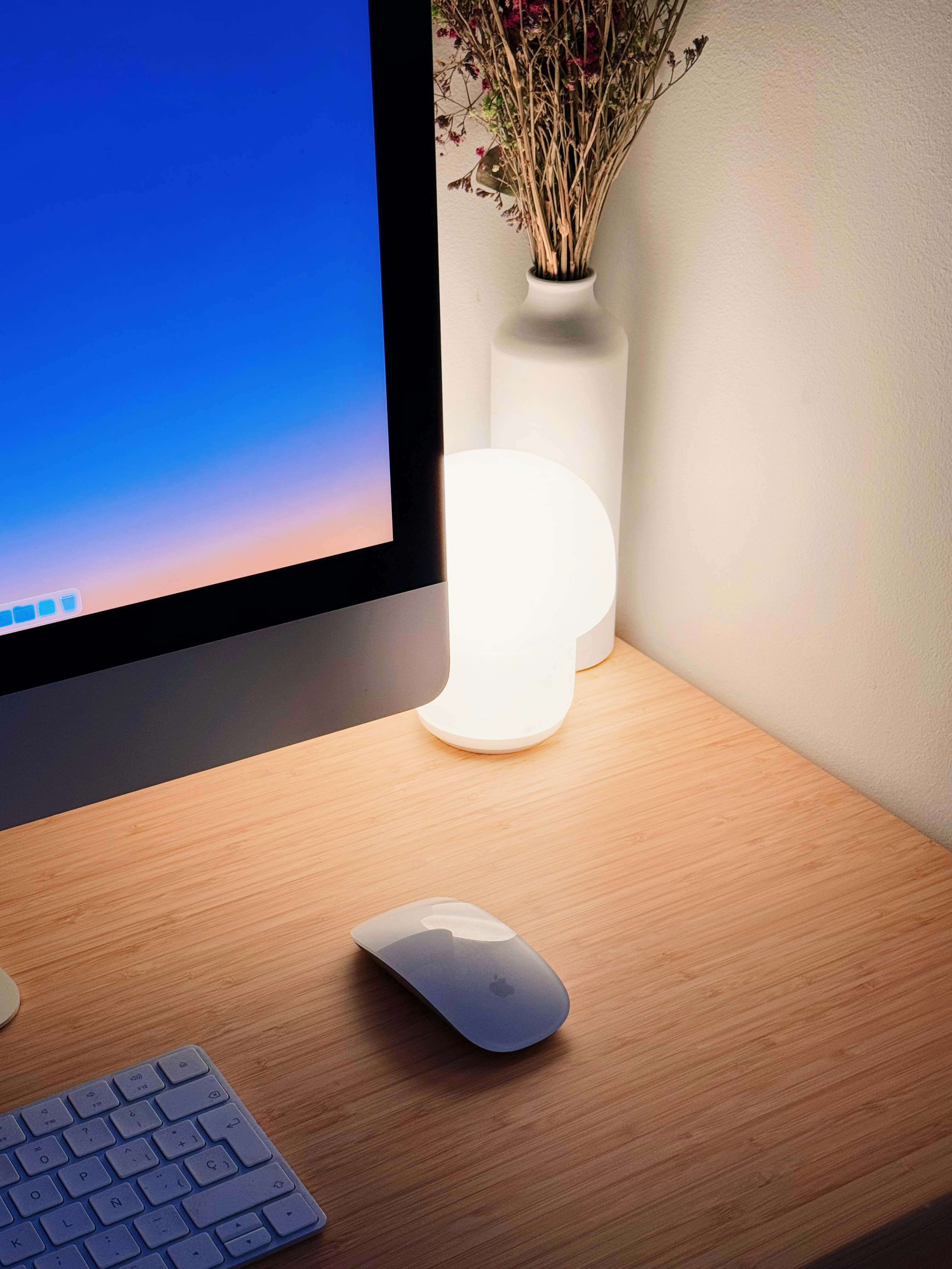 Desk lamp providing focused workspace lighting