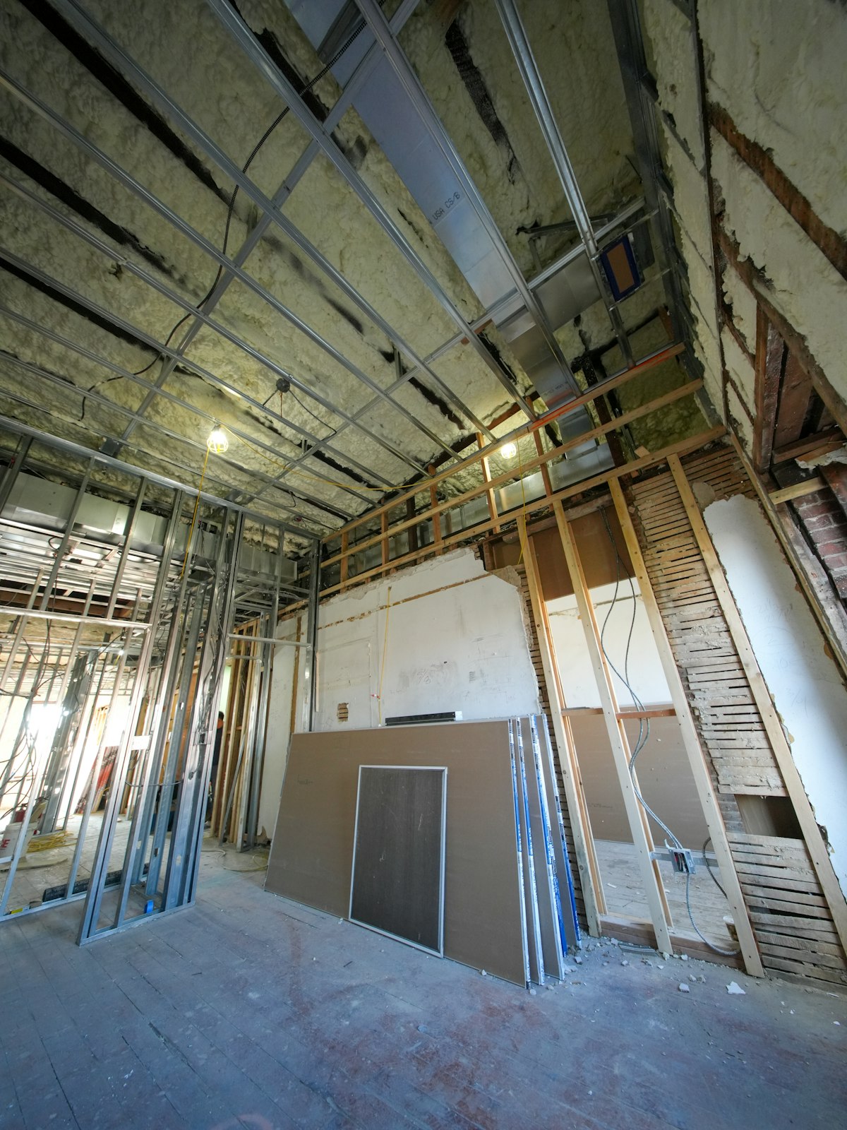 Drywall installation interior