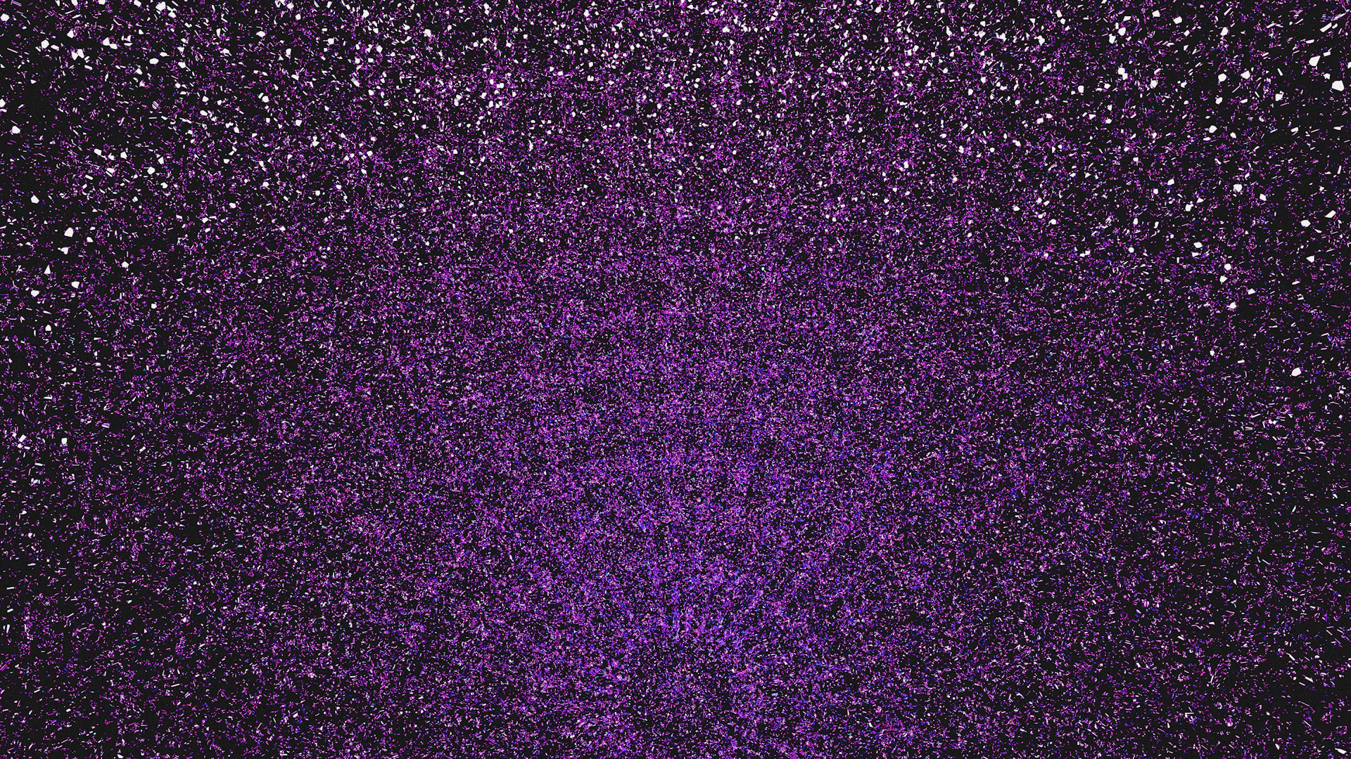 A dark purple glitter background with a gradient effect