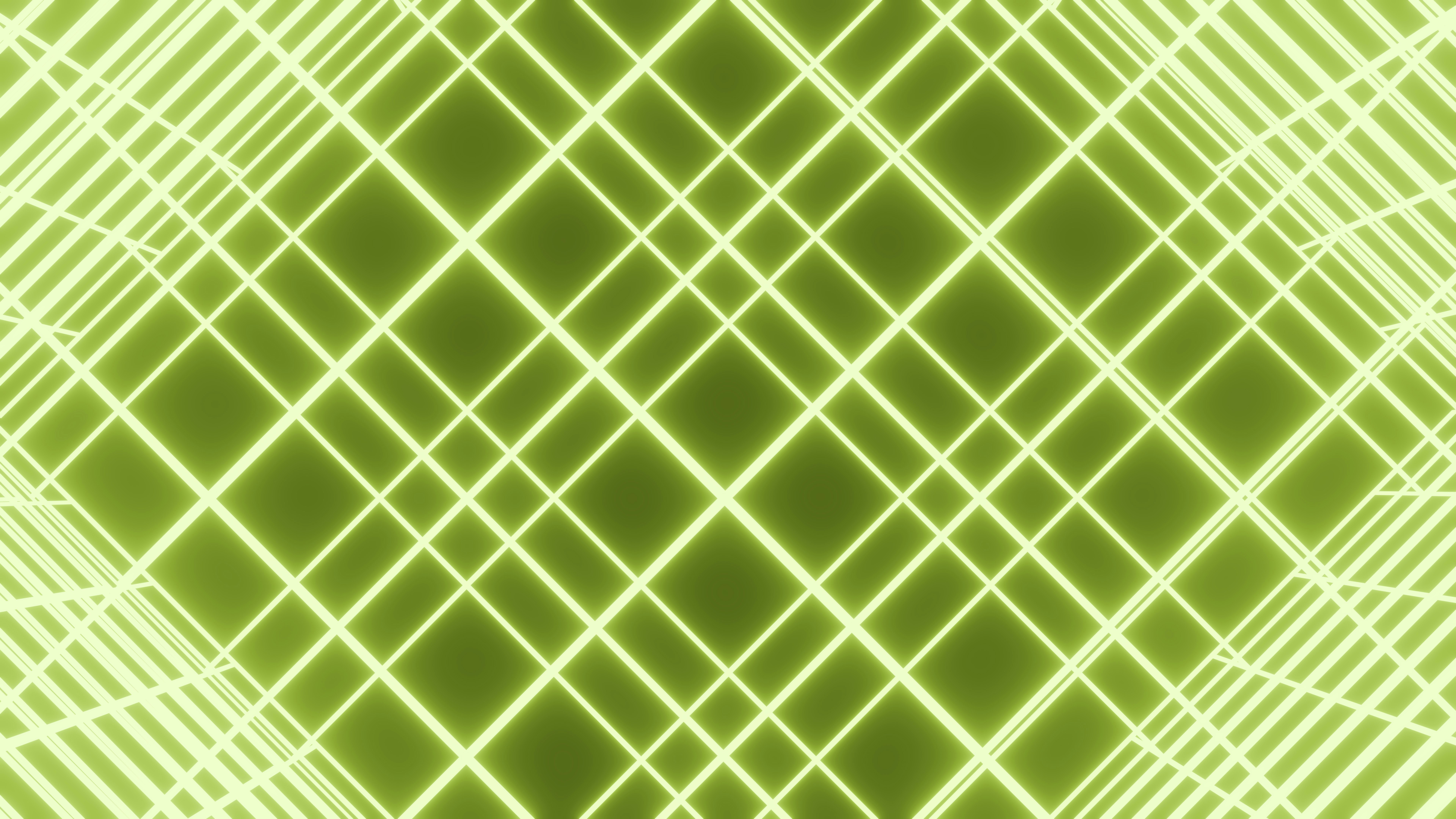 Ein leuchtend grünes geometrisches Muster mit sich schneidenden Linien.
